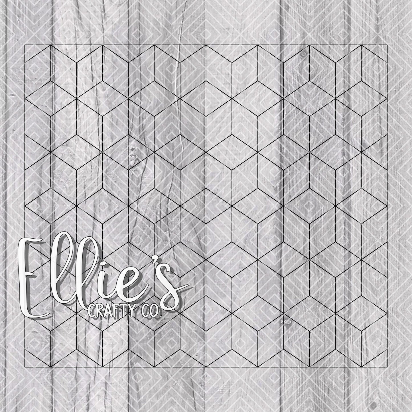 3D Blocks Template for Straight Tumblers
