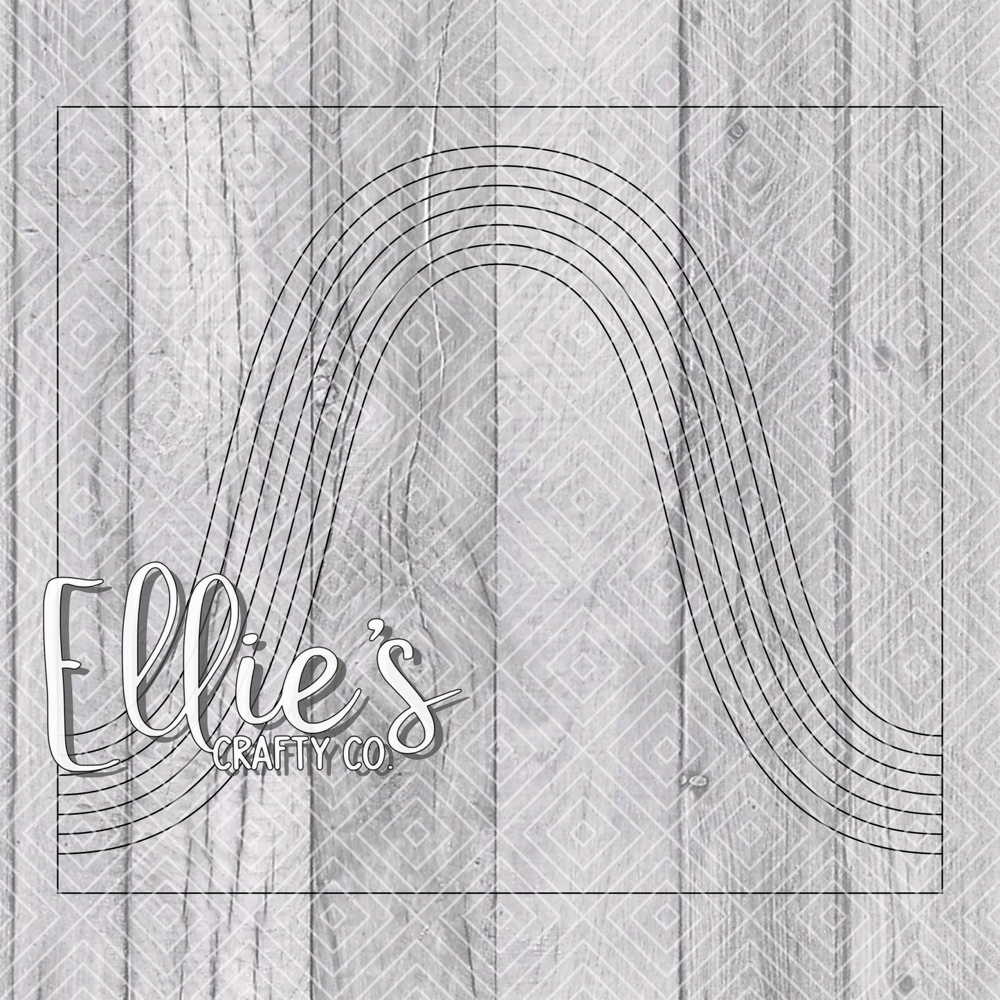 Bouji Rainbow Split Template for Straight Tumblers