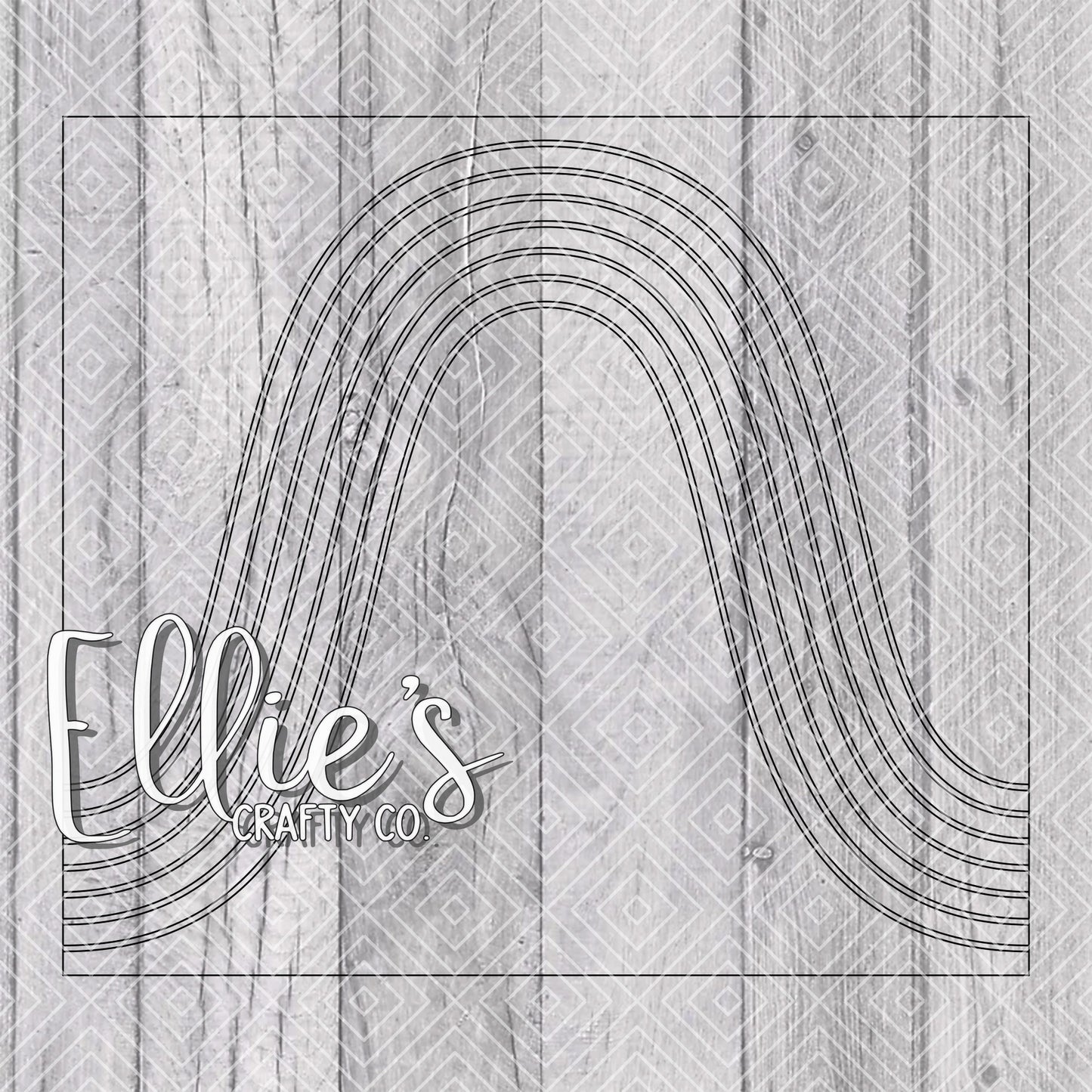 Bouji Rainbow Split Template for Straight Tumblers
