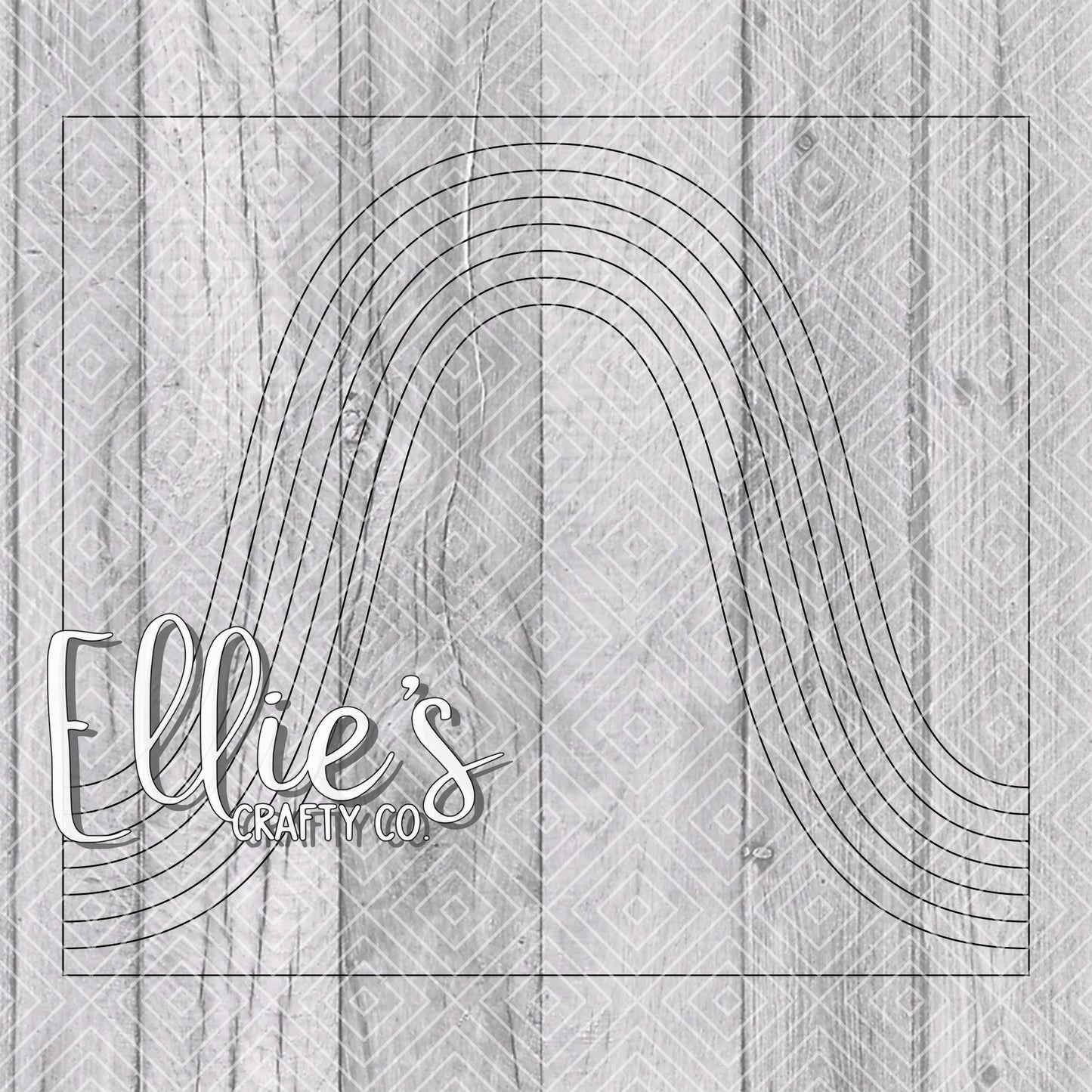 Bouji Rainbow Split Template for Straight Tumblers