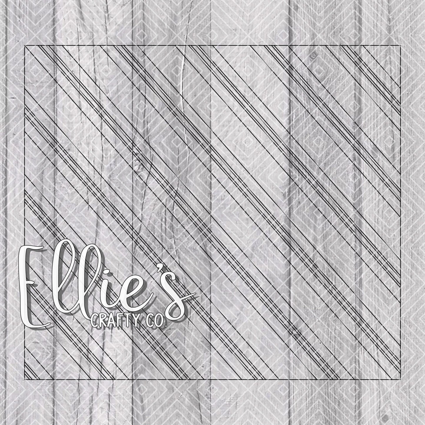 Candy Cane Stripes Template for Straight Tumblers