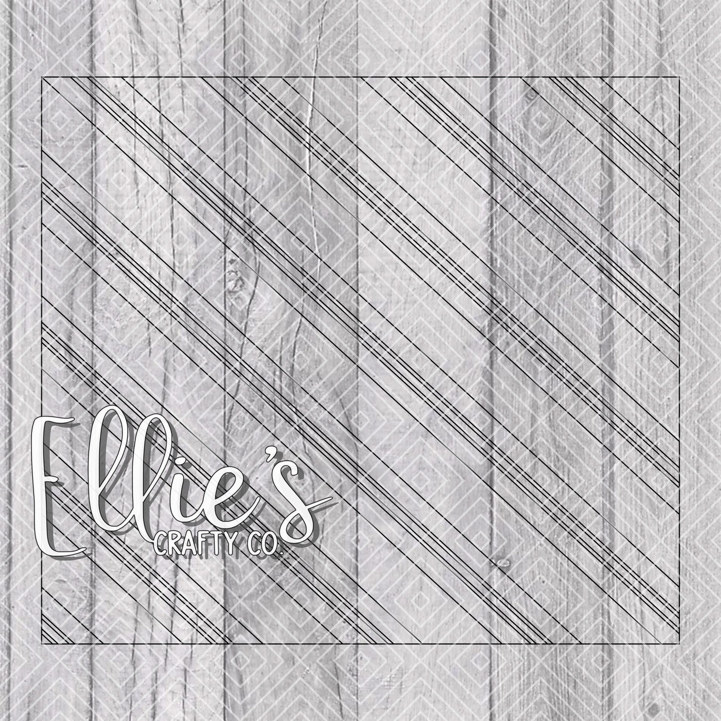 Candy Cane Stripes Template for Straight Tumblers