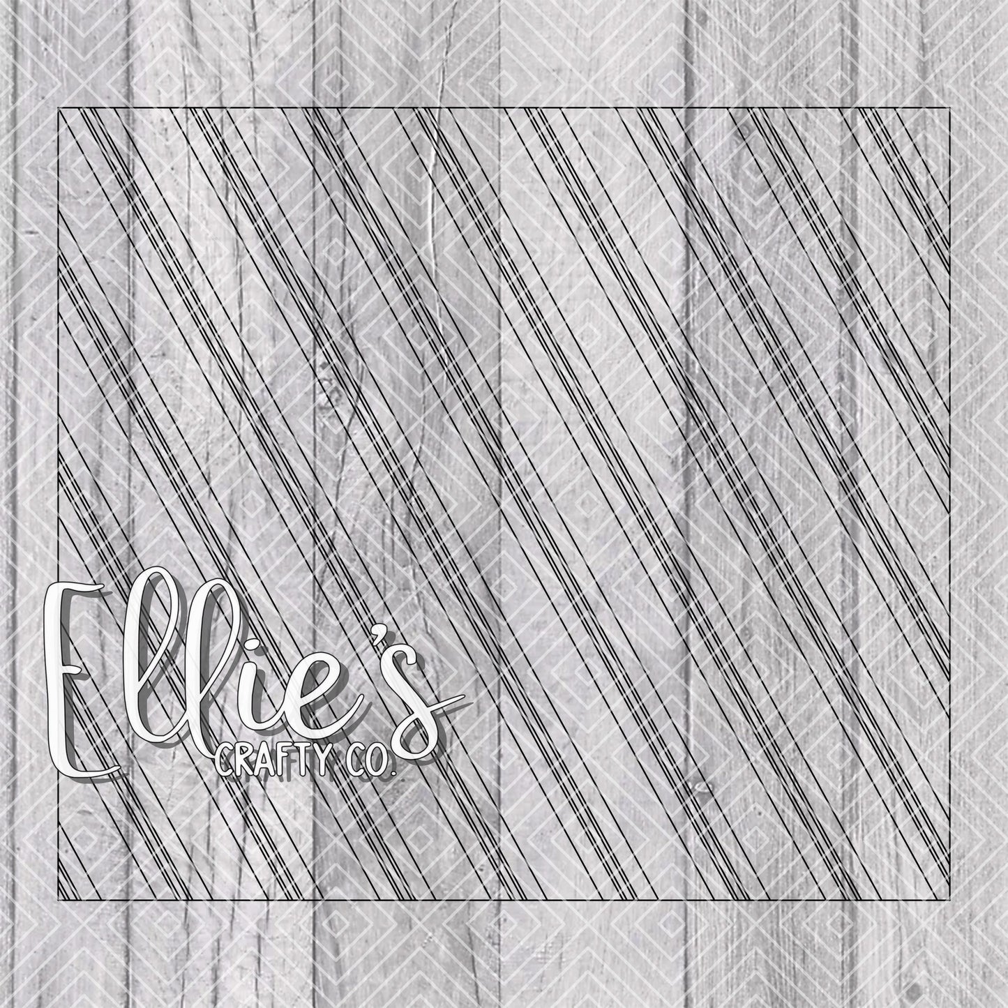 Candy Cane Stripes Template for Straight Tumblers