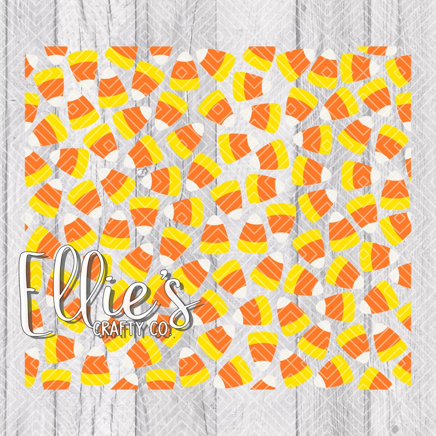 Halloween Candy Corn Trick or Treat Burst Template for Straight Tumblers