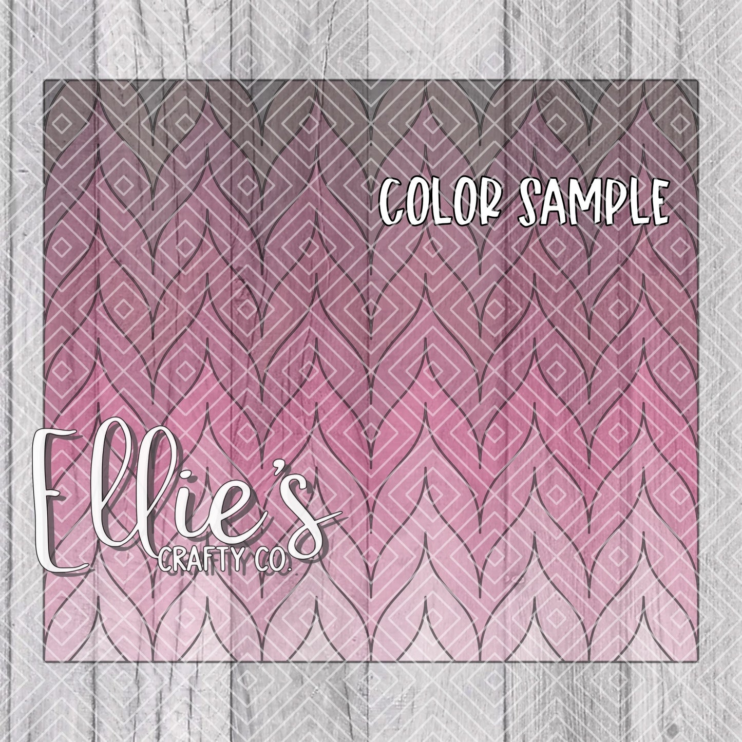 Braided Tangram & Curvy Chevron Template for Straight Tumblers