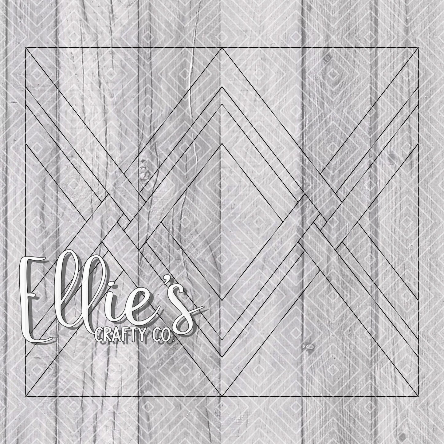 Weaved Diamonds Collection Template for Straight Tumblers