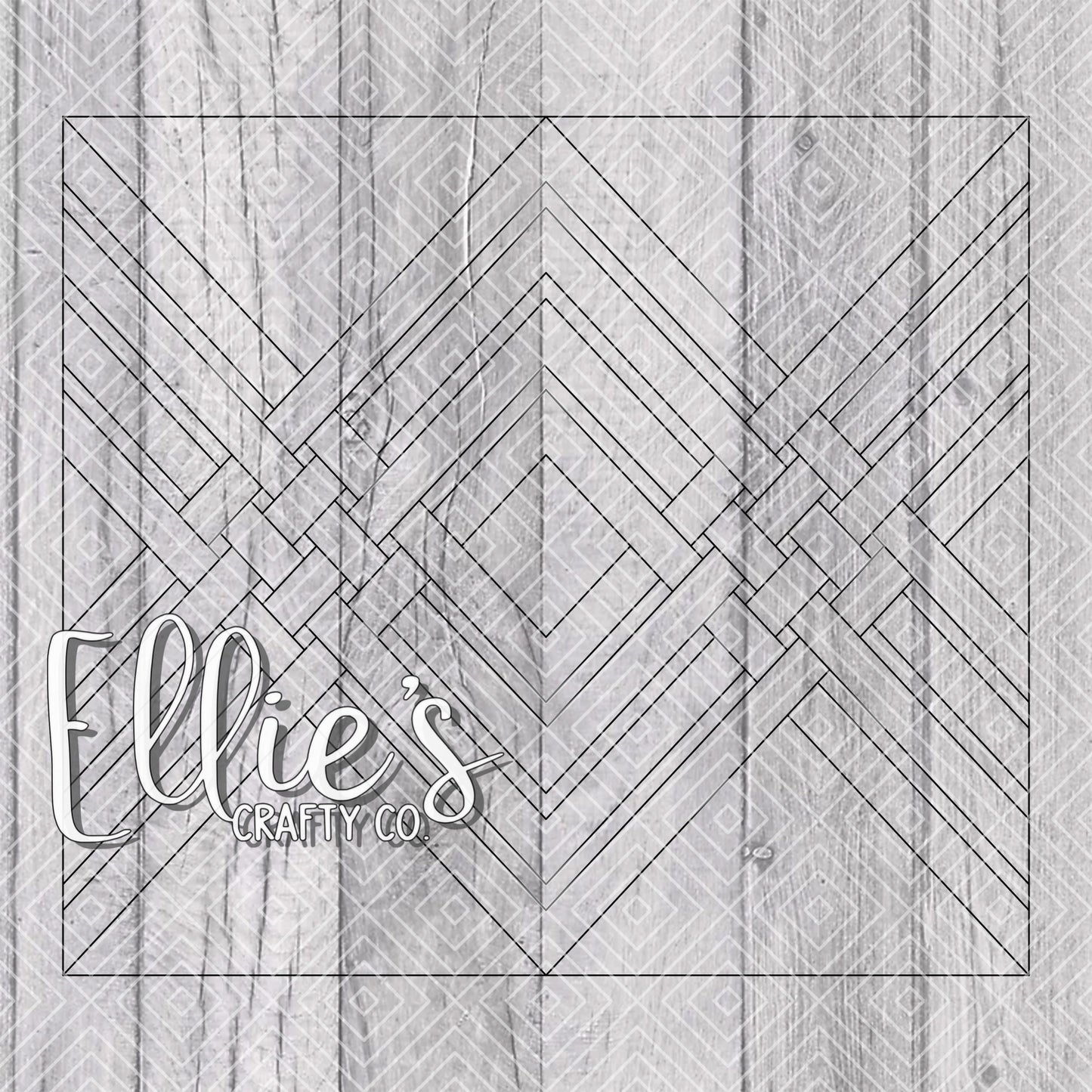 Weaved Diamonds Collection Template for Straight Tumblers