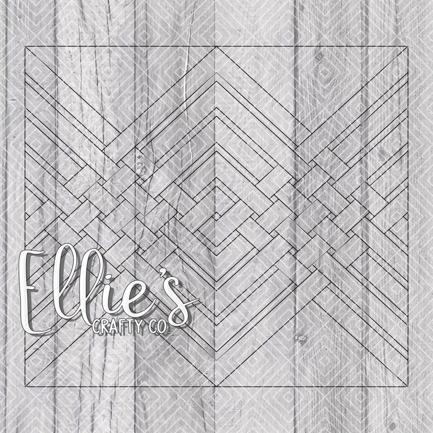 Weaved Diamonds Collection Template for Straight Tumblers
