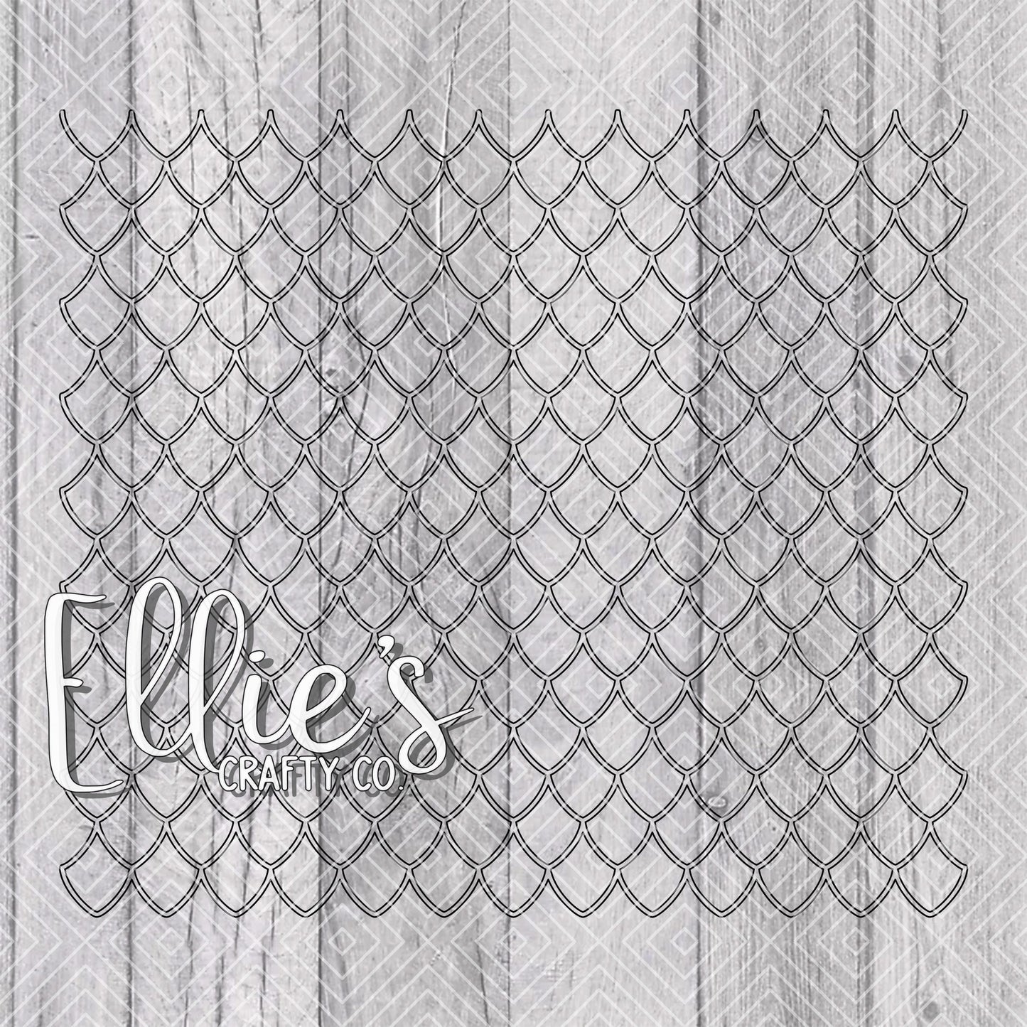 Mermaid and Dragon Template for Straight Tumblers