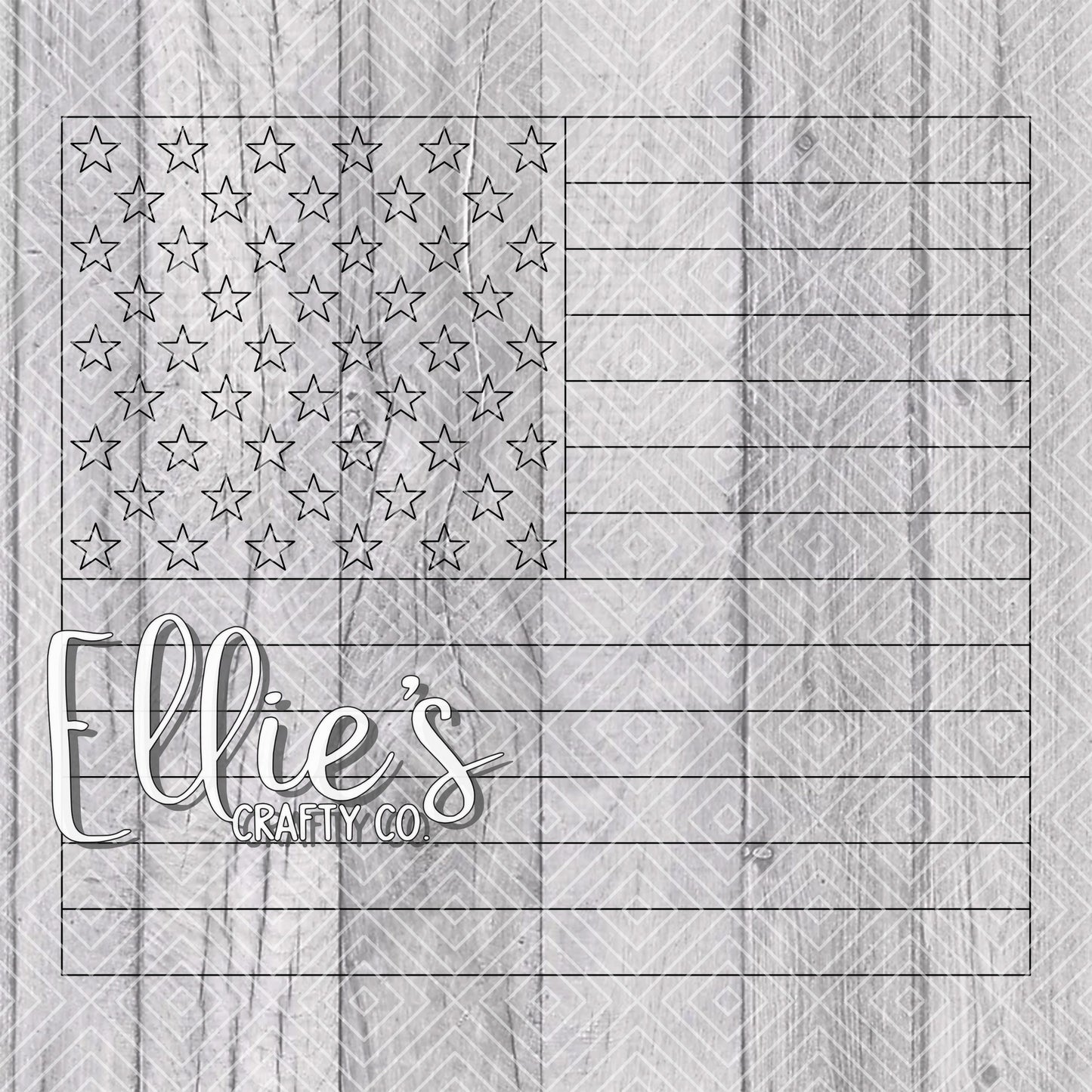 USA Flag Template Straight Tumblers