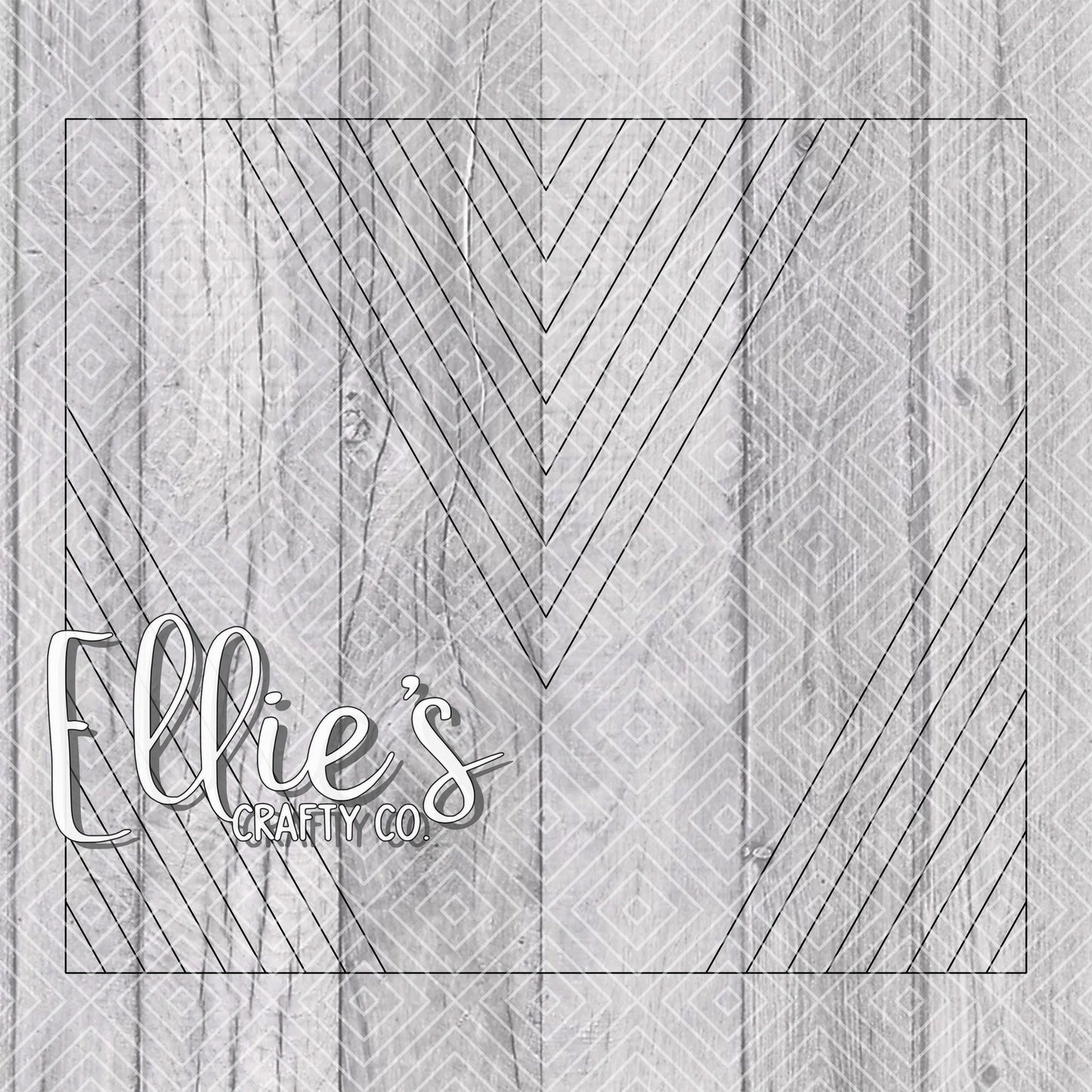 Geo VSplit Template for Straight Tumblers
