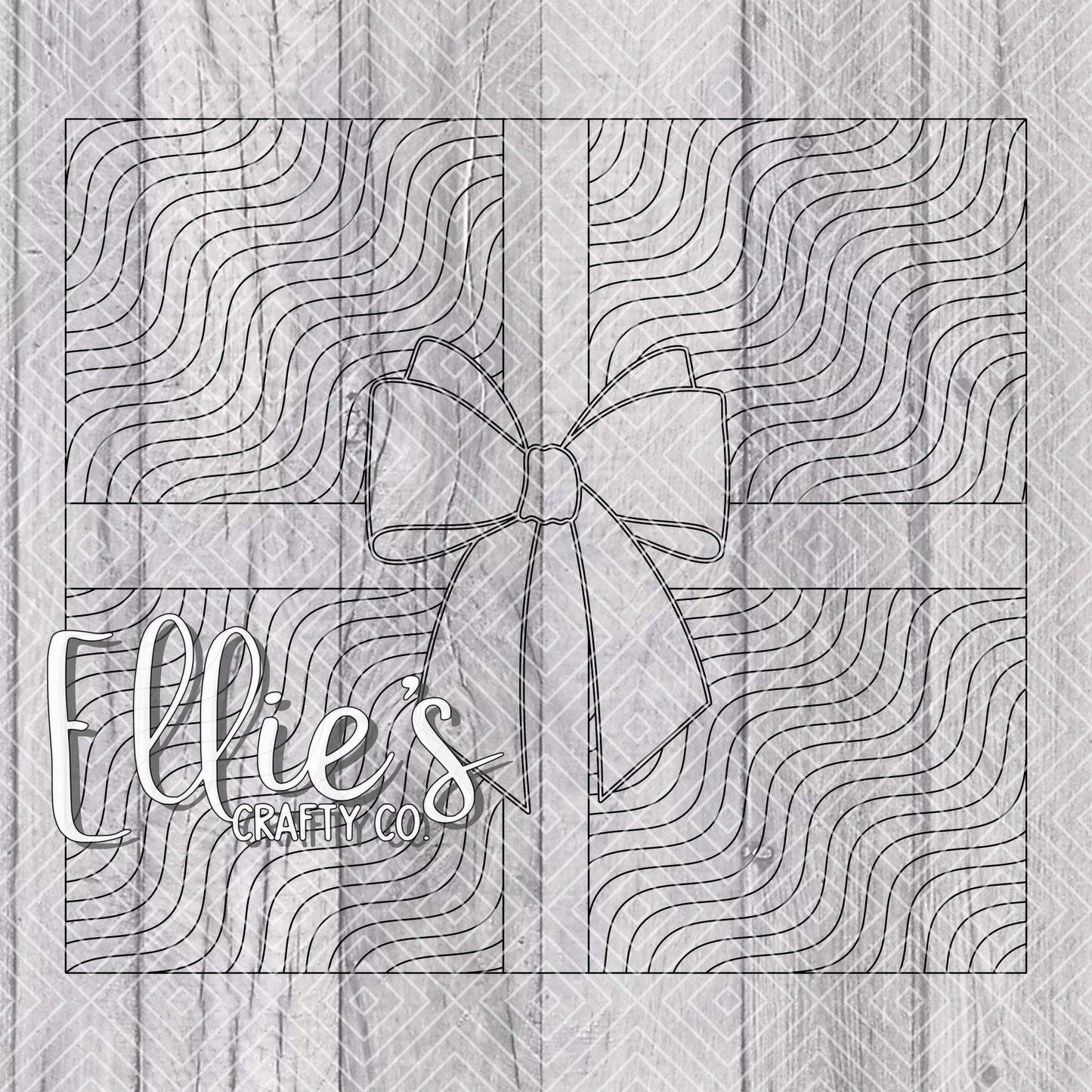 Christmas Gifts Burst Template for Straight Tumblers