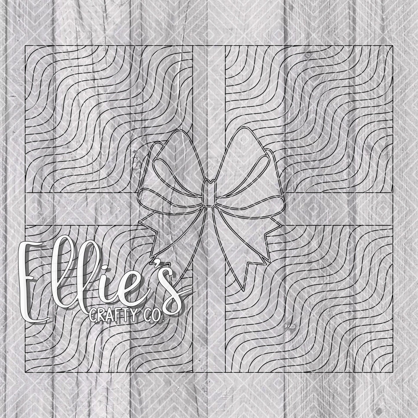 Christmas Gifts Burst Template for Straight Tumblers