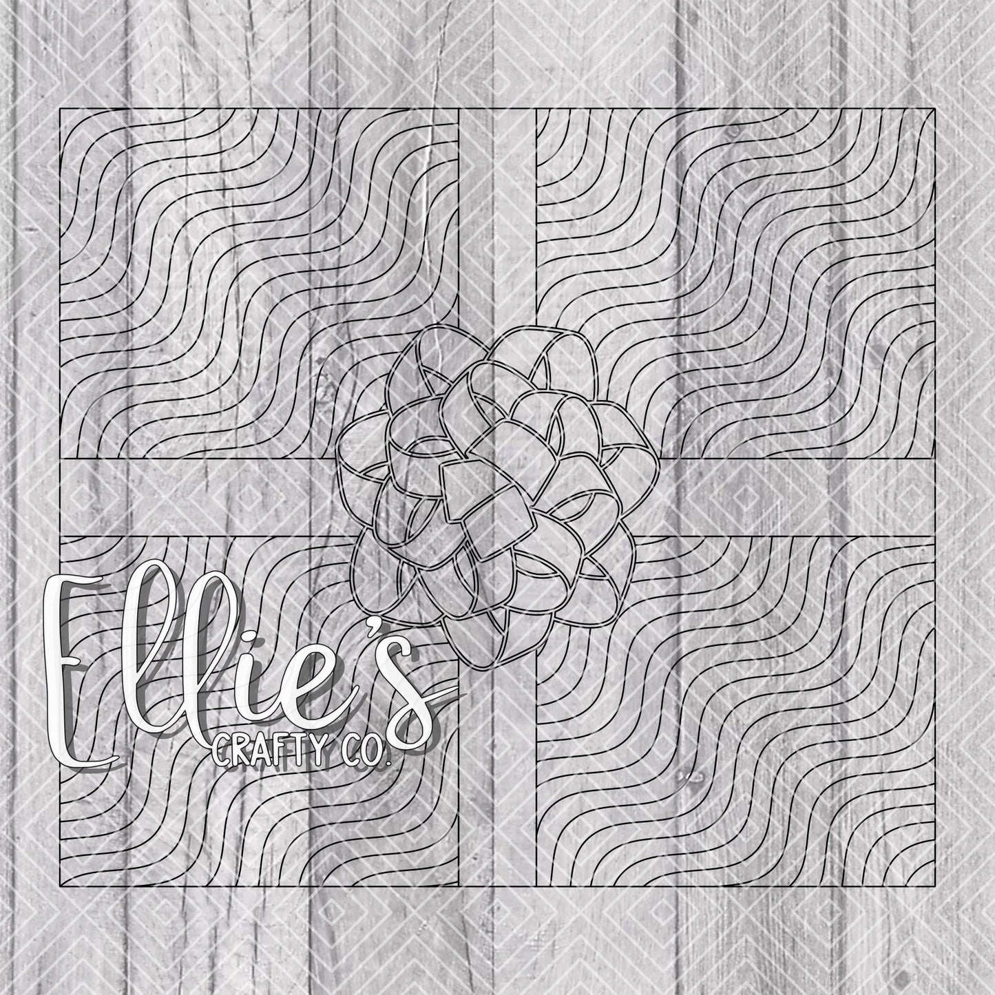 Christmas Gifts Burst Template for Straight Tumblers