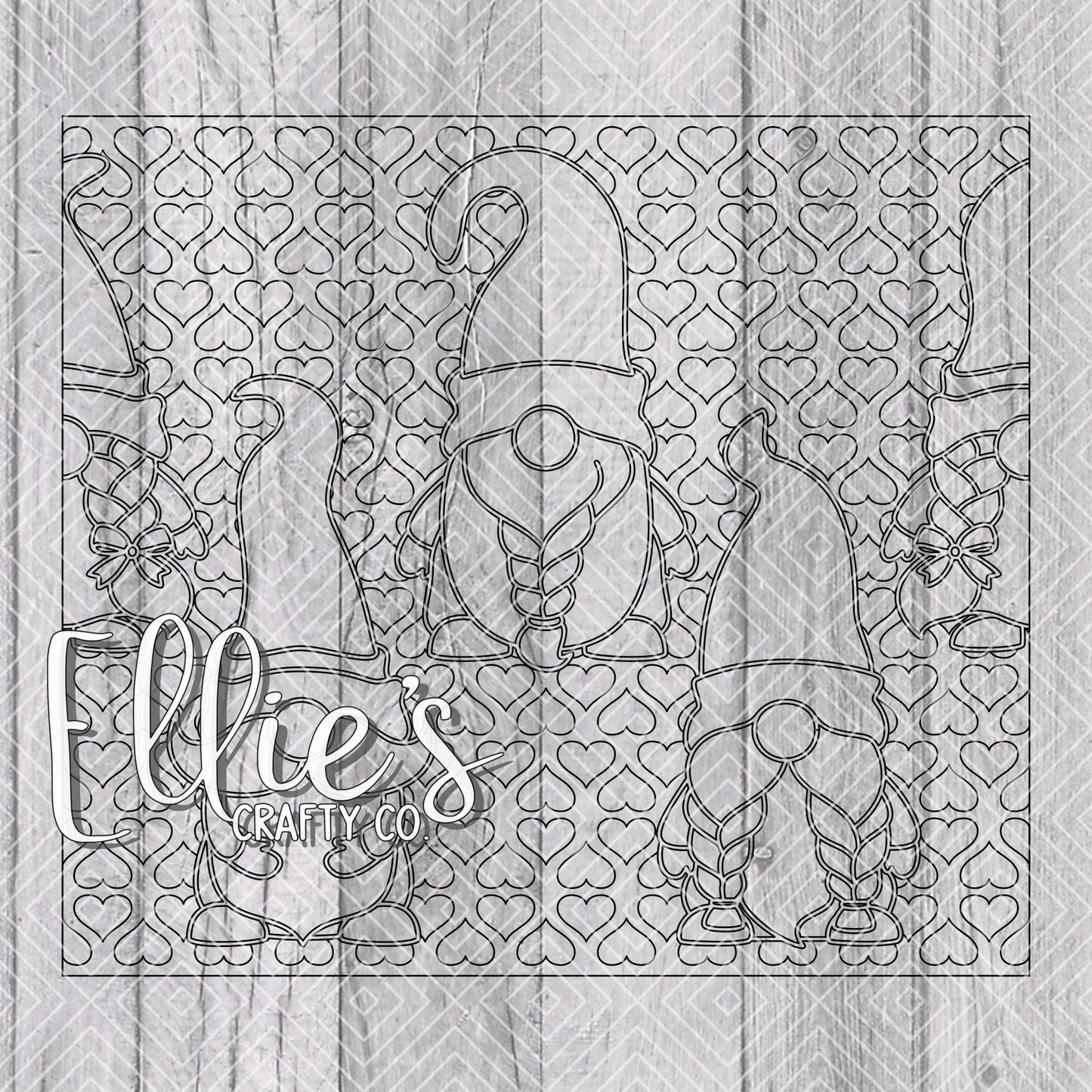 Gnomes Burst Template for Straight Tumblers