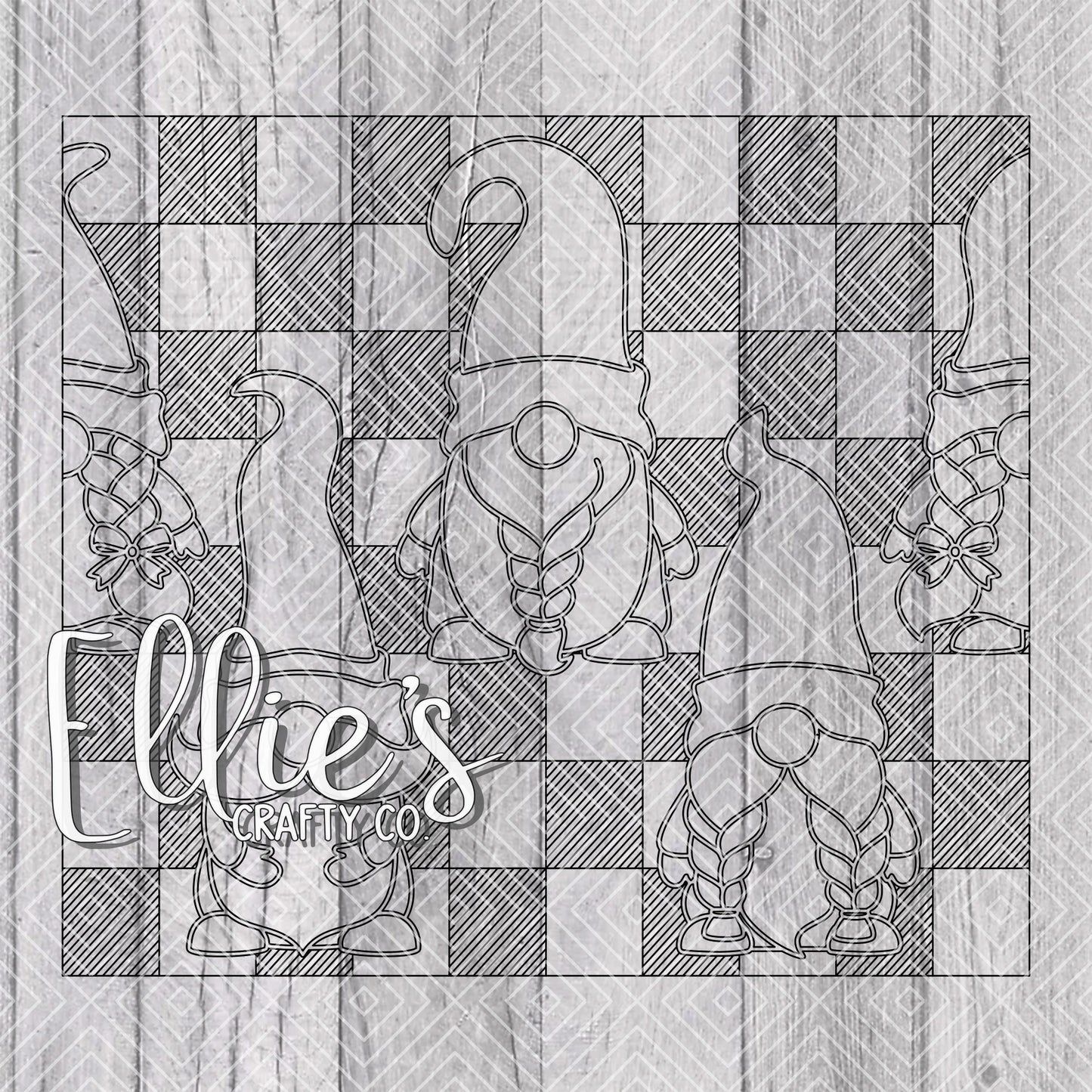 Gnomes Burst Template for Straight Tumblers