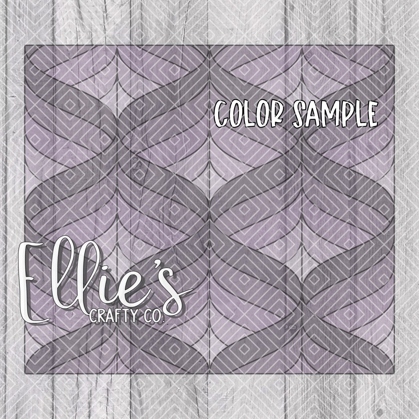 Groovy Waves Template for Straight Tumblers