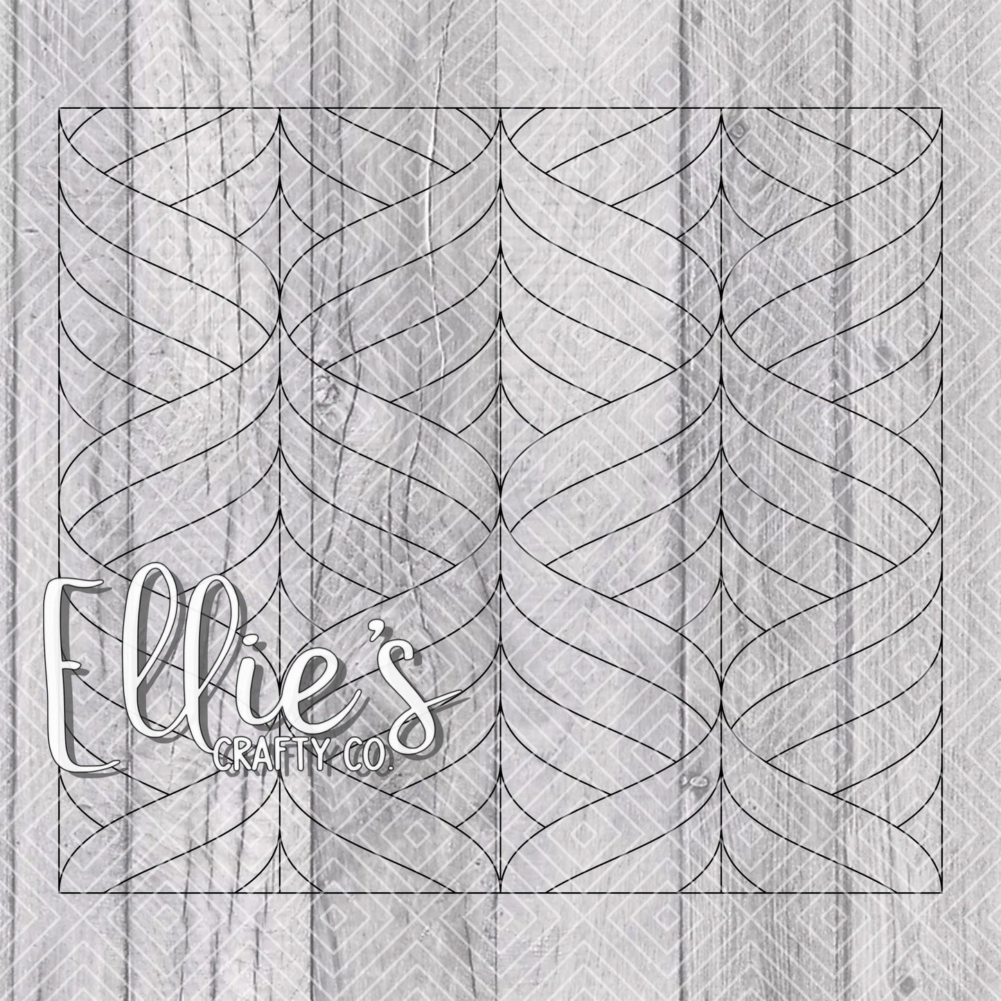Groovy Waves Template for Straight Tumblers