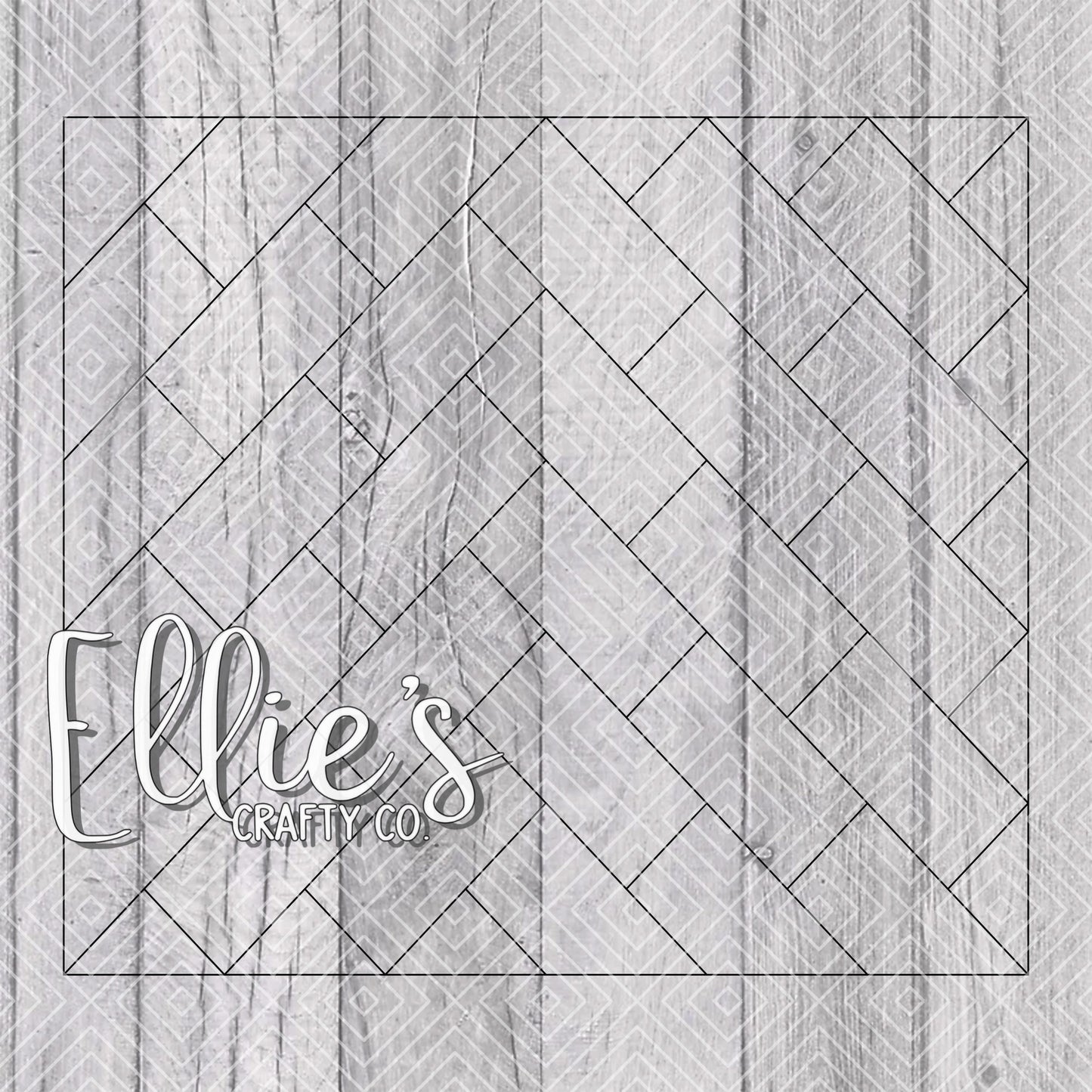 Herringbone Tiled Vsplit Collection Template for Straight Tumblers