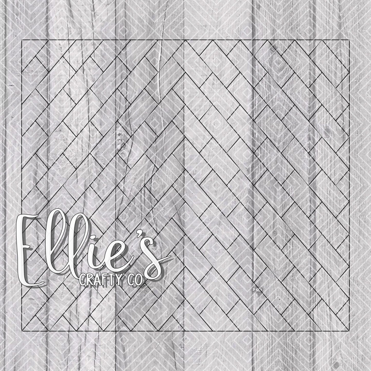 Herringbone Tiled Vsplit Collection Template for Straight Tumblers