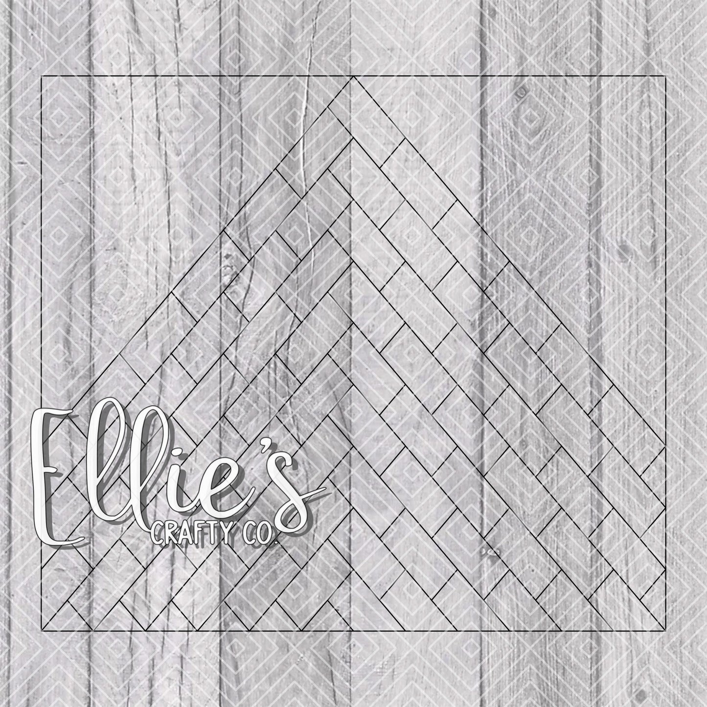 Herringbone Tiled Vsplit Collection Template for Straight Tumblers