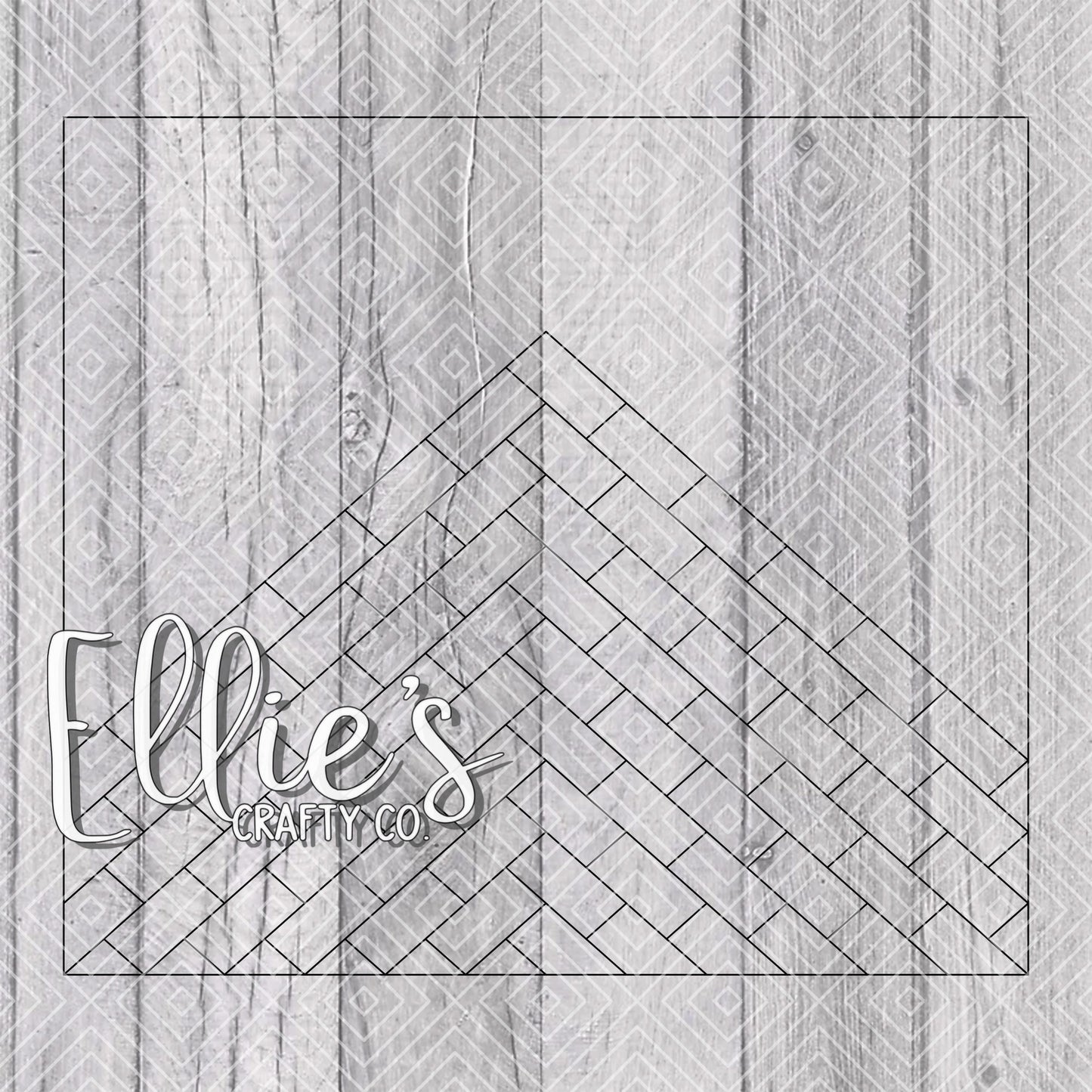 Herringbone Tiled Vsplit Collection Template for Straight Tumblers
