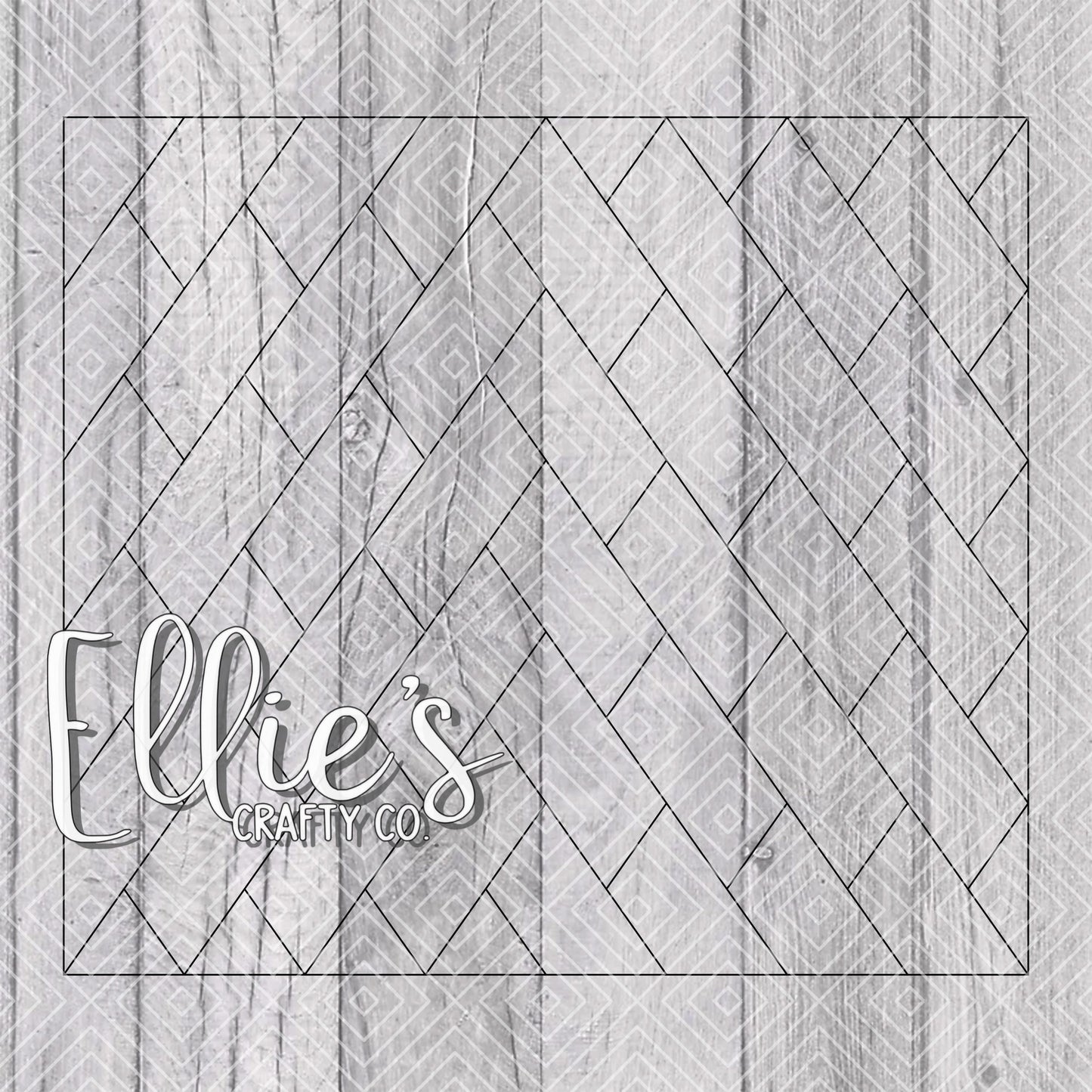 Herringbone Tiled Vsplit Collection Template for Straight Tumblers