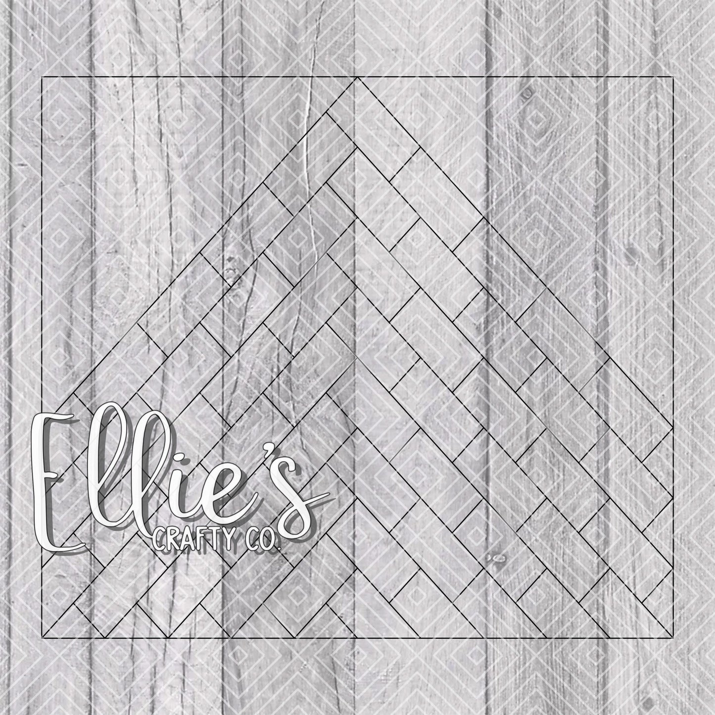 Herringbone Tiled Vsplit Collection Template for Straight Tumblers