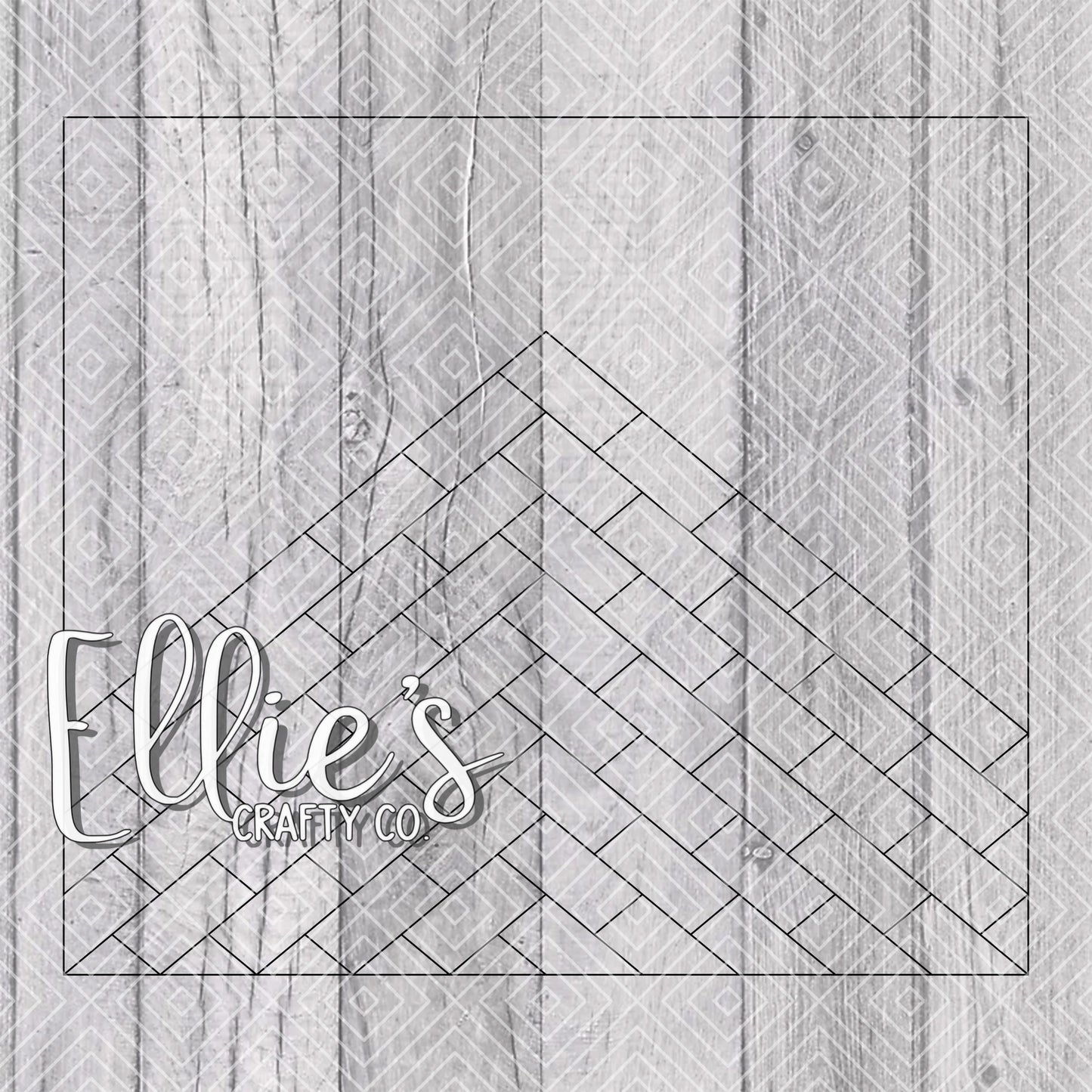Herringbone Tiled Vsplit Collection Template for Straight Tumblers