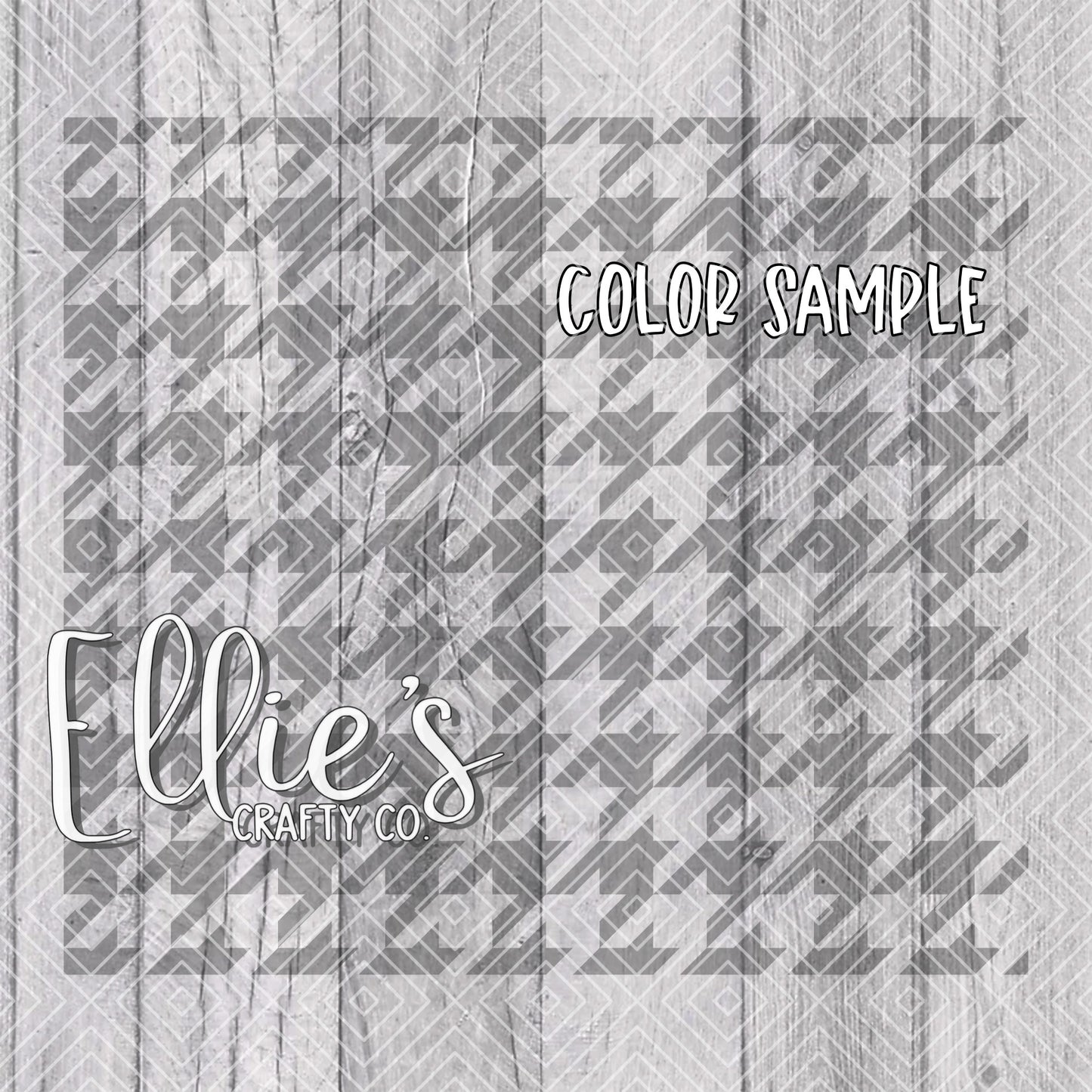 Houndstooth Template for Straight Tumblers