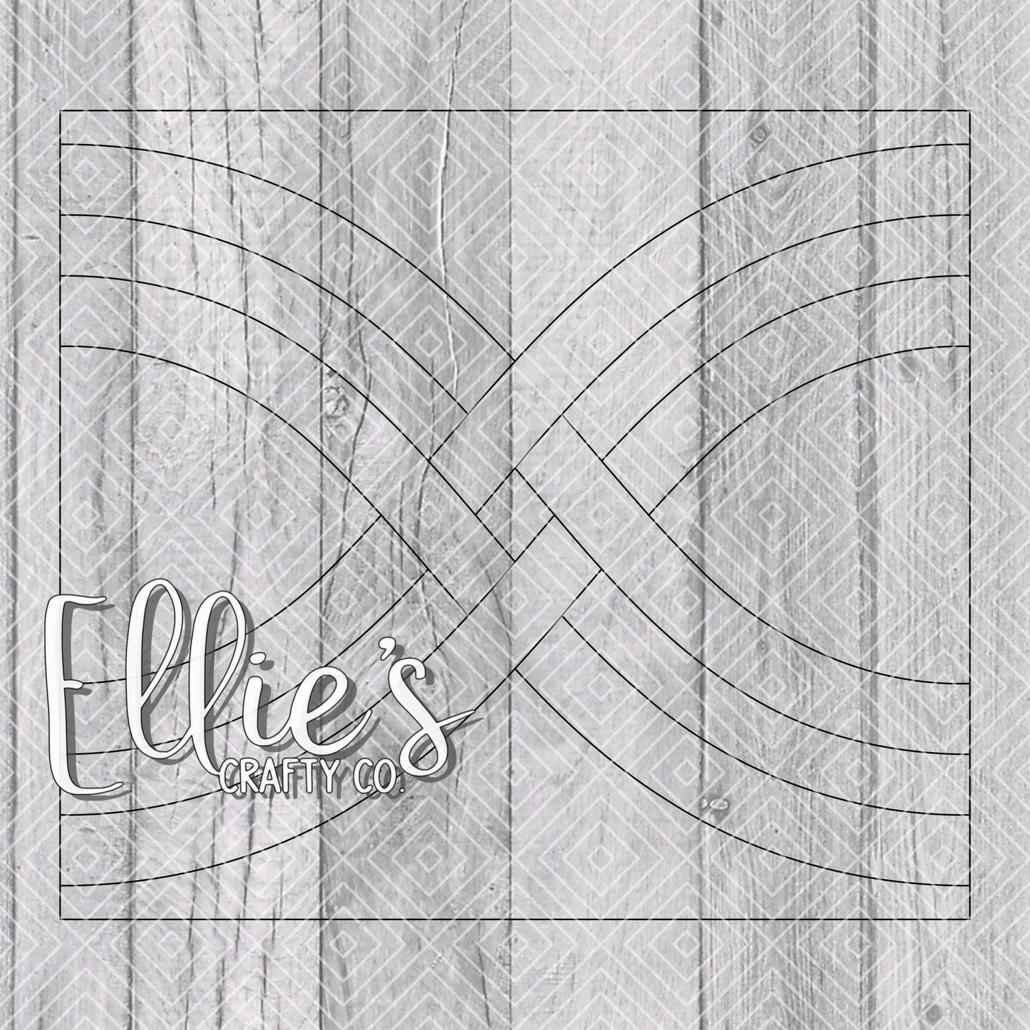 Weaved Infinity Collection Template for Straight Tumblers
