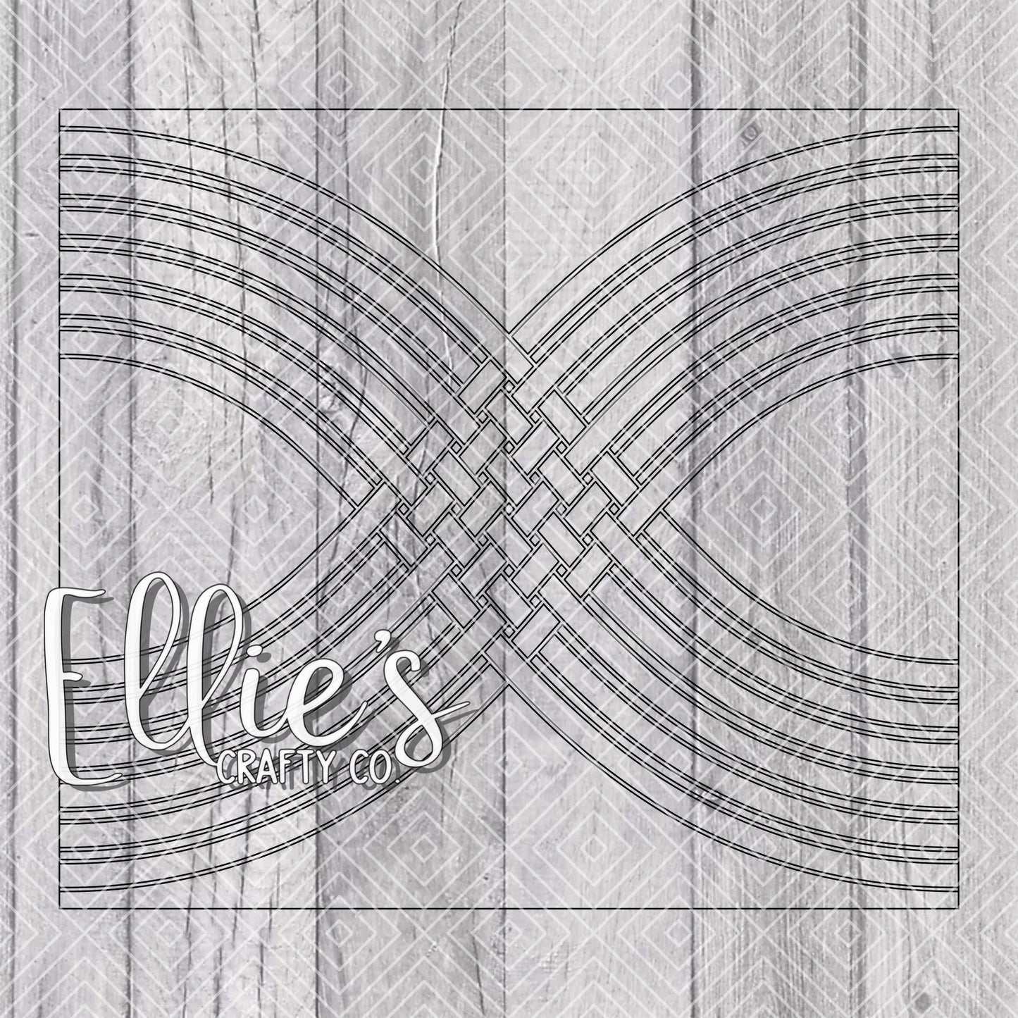 Weaved Infinity Collection Template for Straight Tumblers