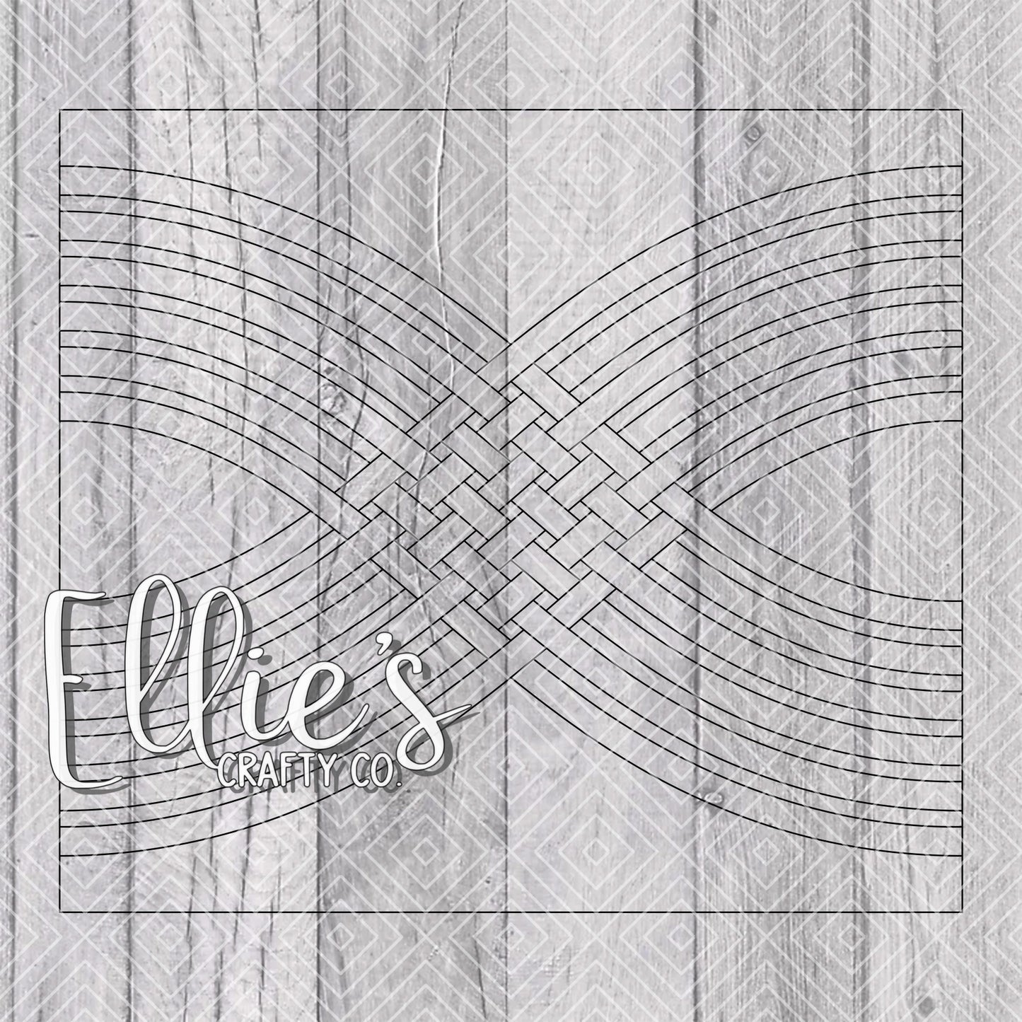 Weaved Infinity Collection Template for Straight Tumblers