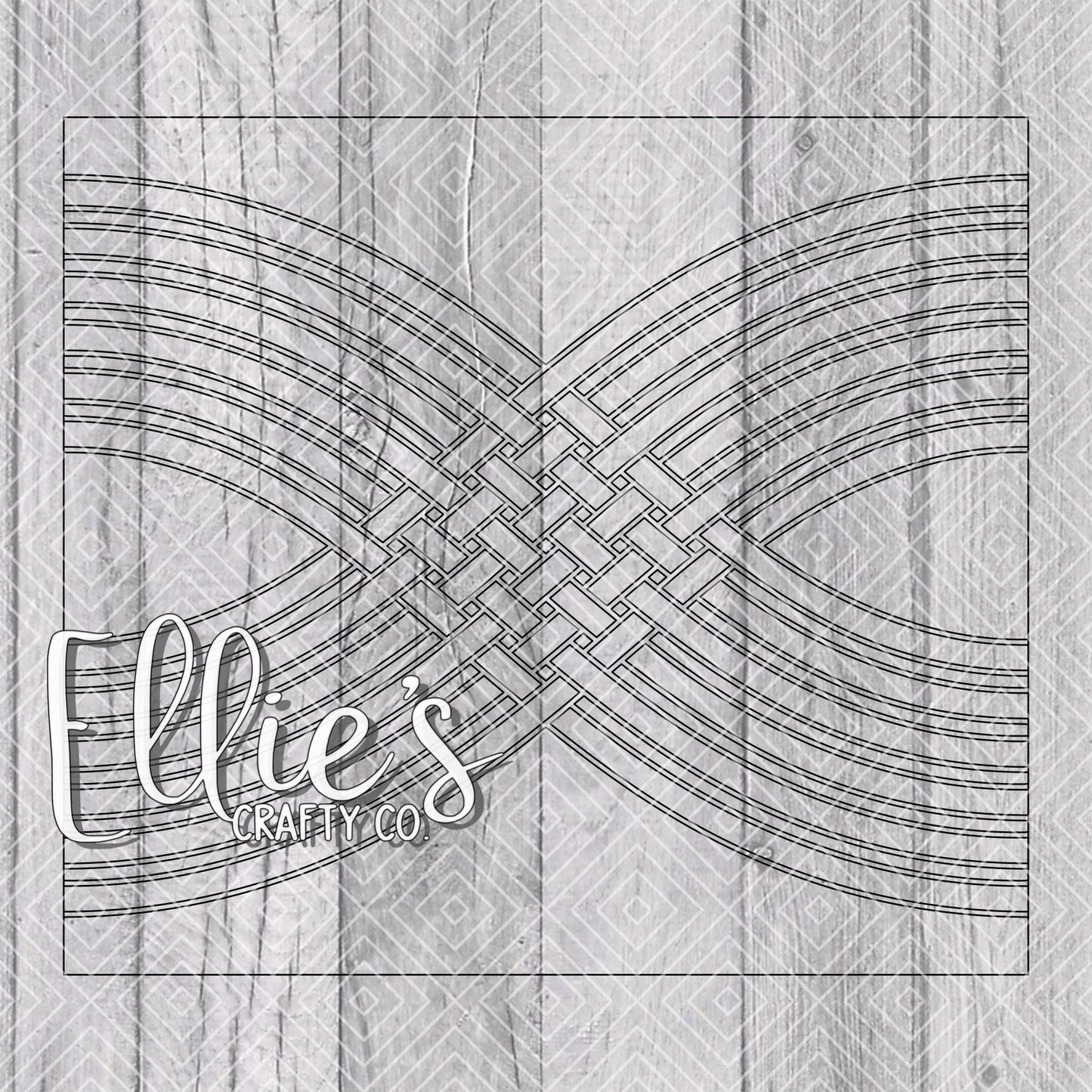 Weaved Infinity Collection Template for Straight Tumblers