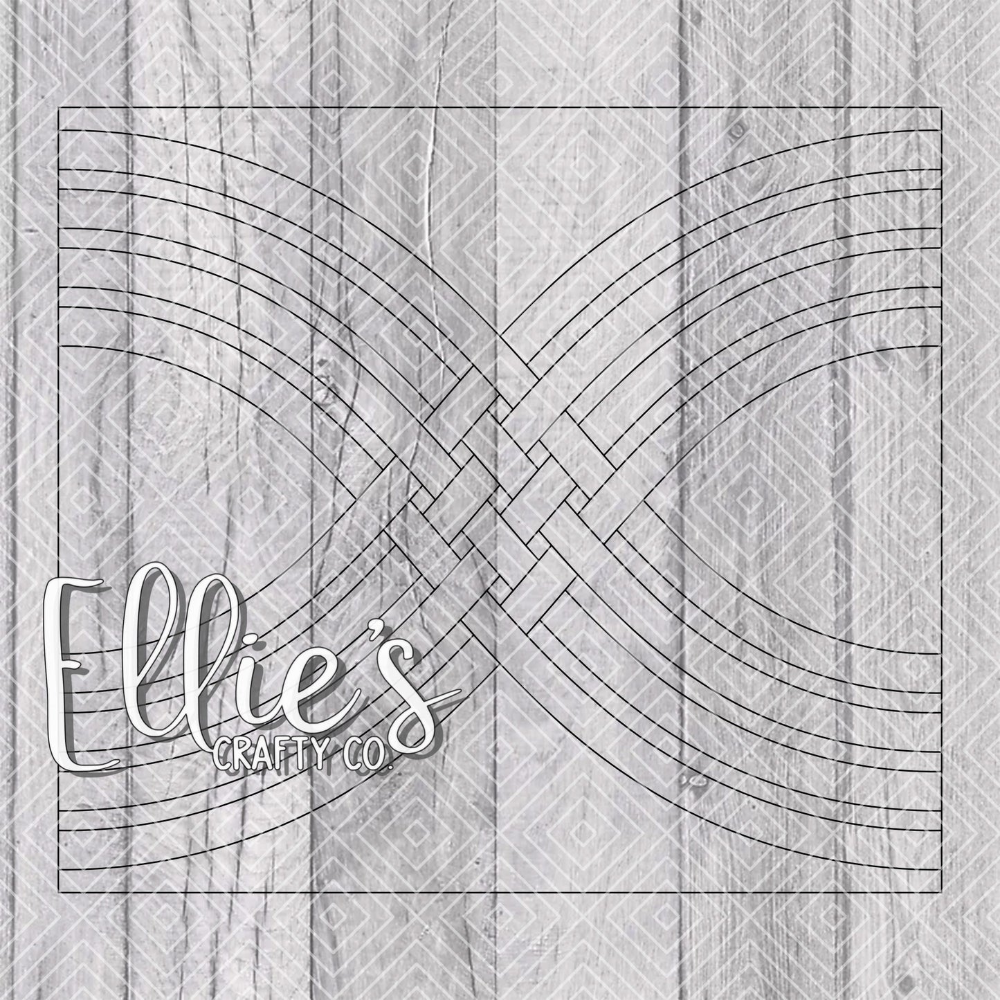 Weaved Infinity Collection Template for Straight Tumblers