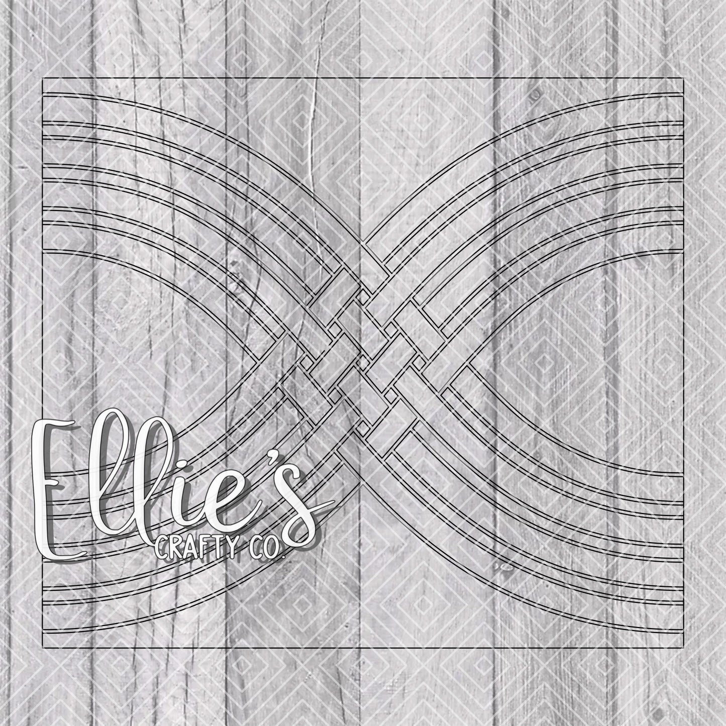 Weaved Infinity Collection Template for Straight Tumblers