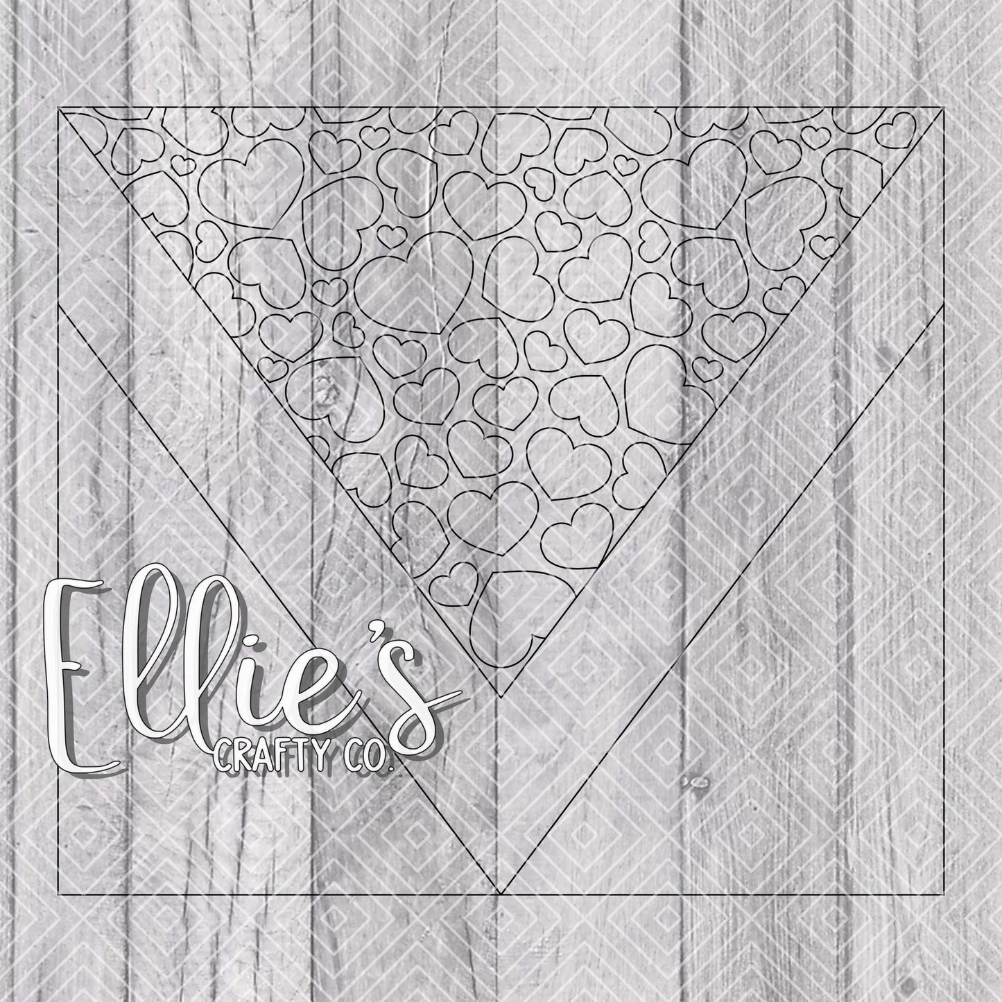 In Love V Split Valentines Template for Straight Tumblers