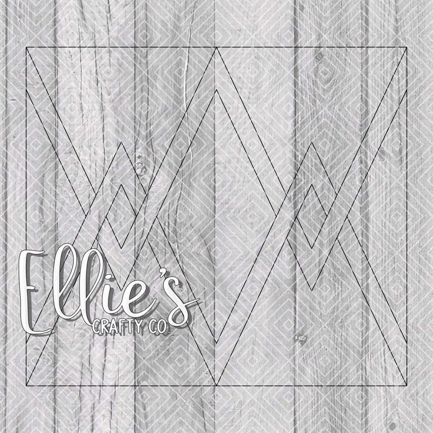Linked Diamonds Collection Template for Straight Tumblers V2