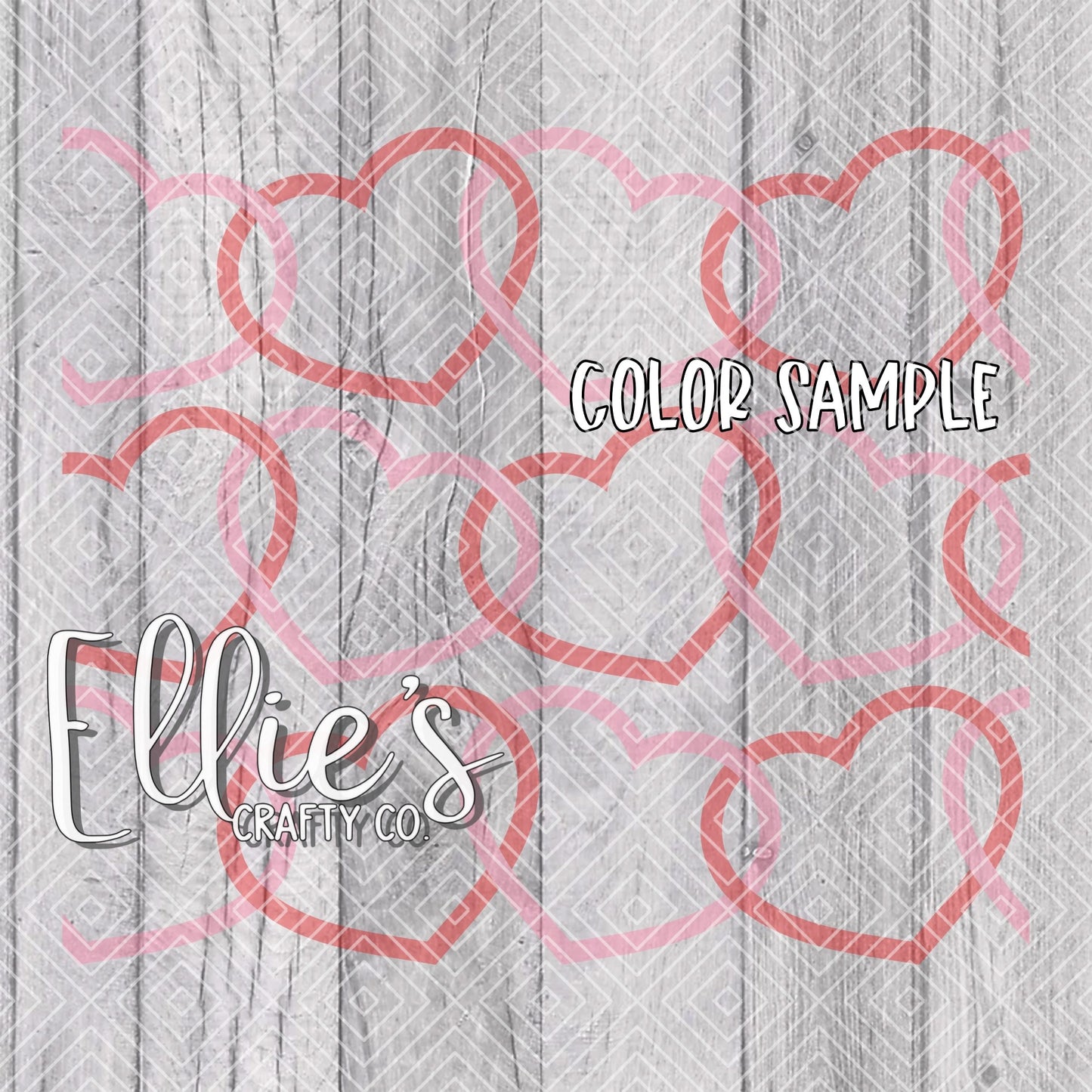 Linked Love Valentines Template for Straight Tumblers