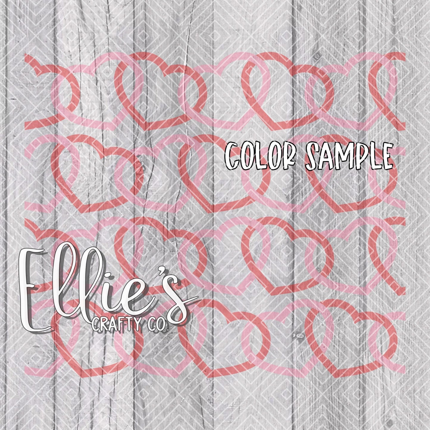 Linked Love Valentines Template for Straight Tumblers