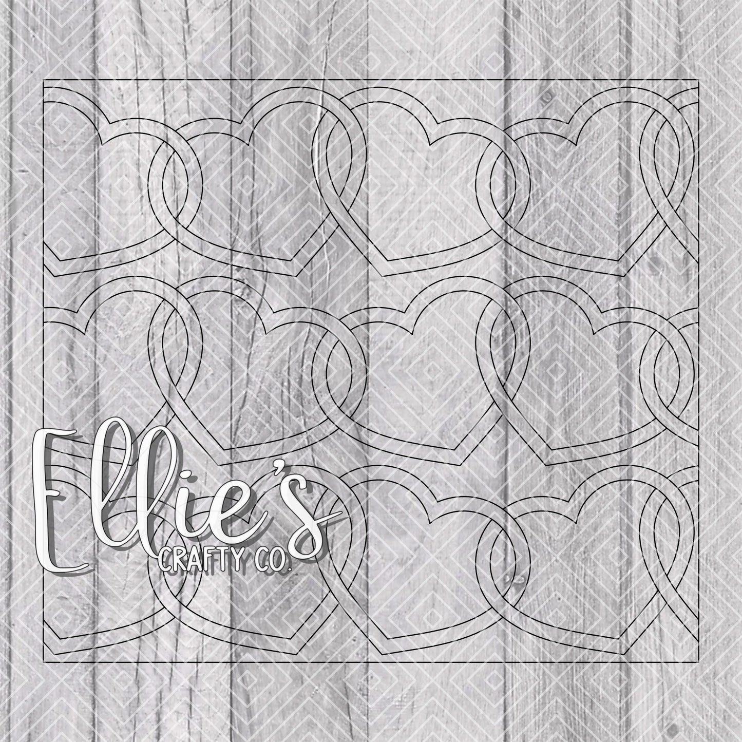 Linked Love Valentines Template for Straight Tumblers