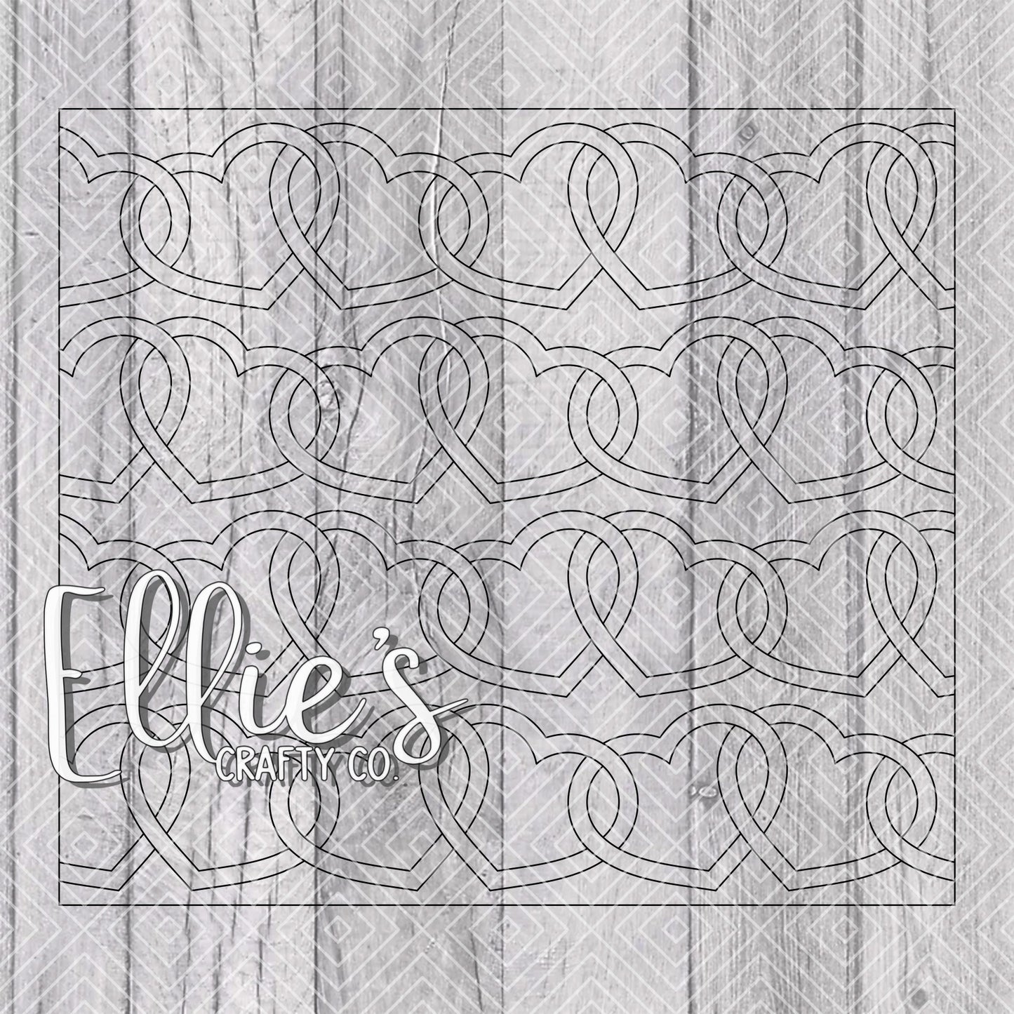 Linked Love Valentines Template for Straight Tumblers