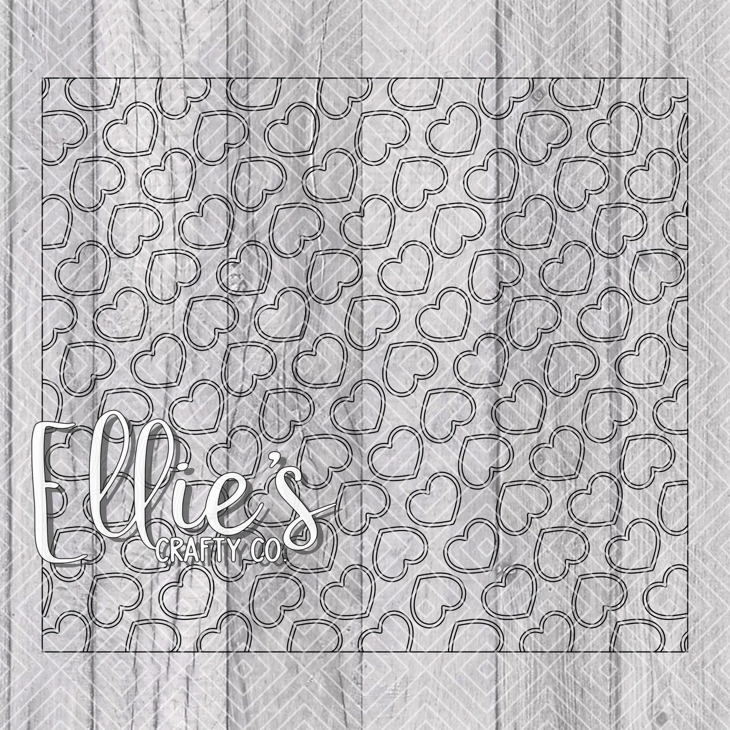 Love Stipes Valentines Template for Straight Tumblers