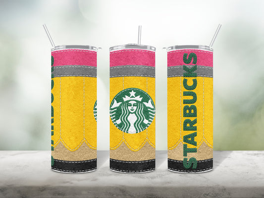 Starbucks Felt Pencil Tumbler Wrap
