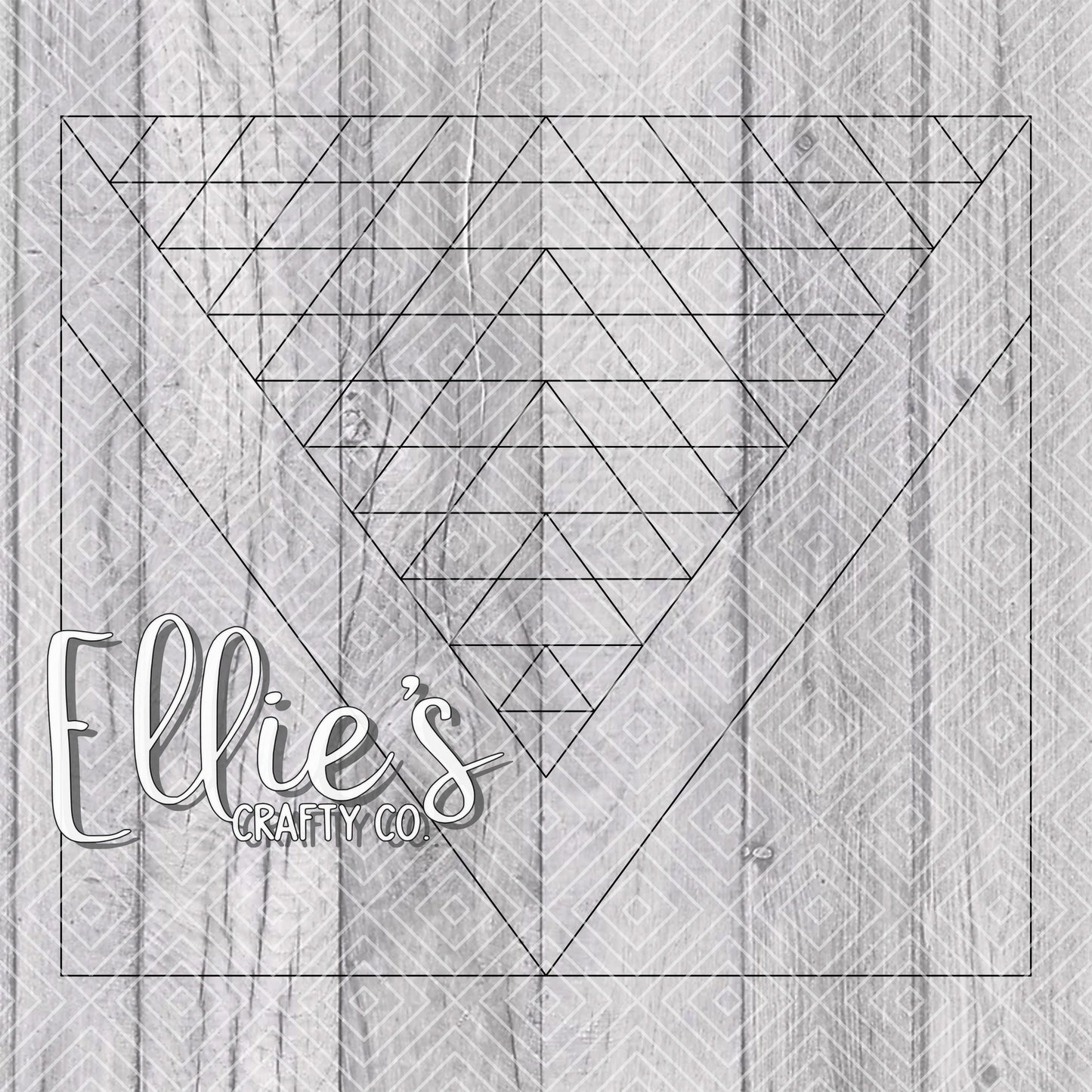 Southwestern Vsplit Template for Straight Tumblers