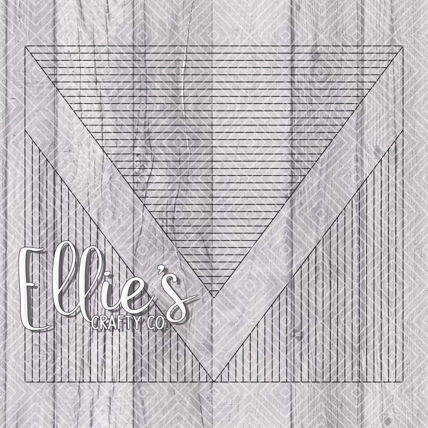 Striped VSplit Template for Straight Tumblers