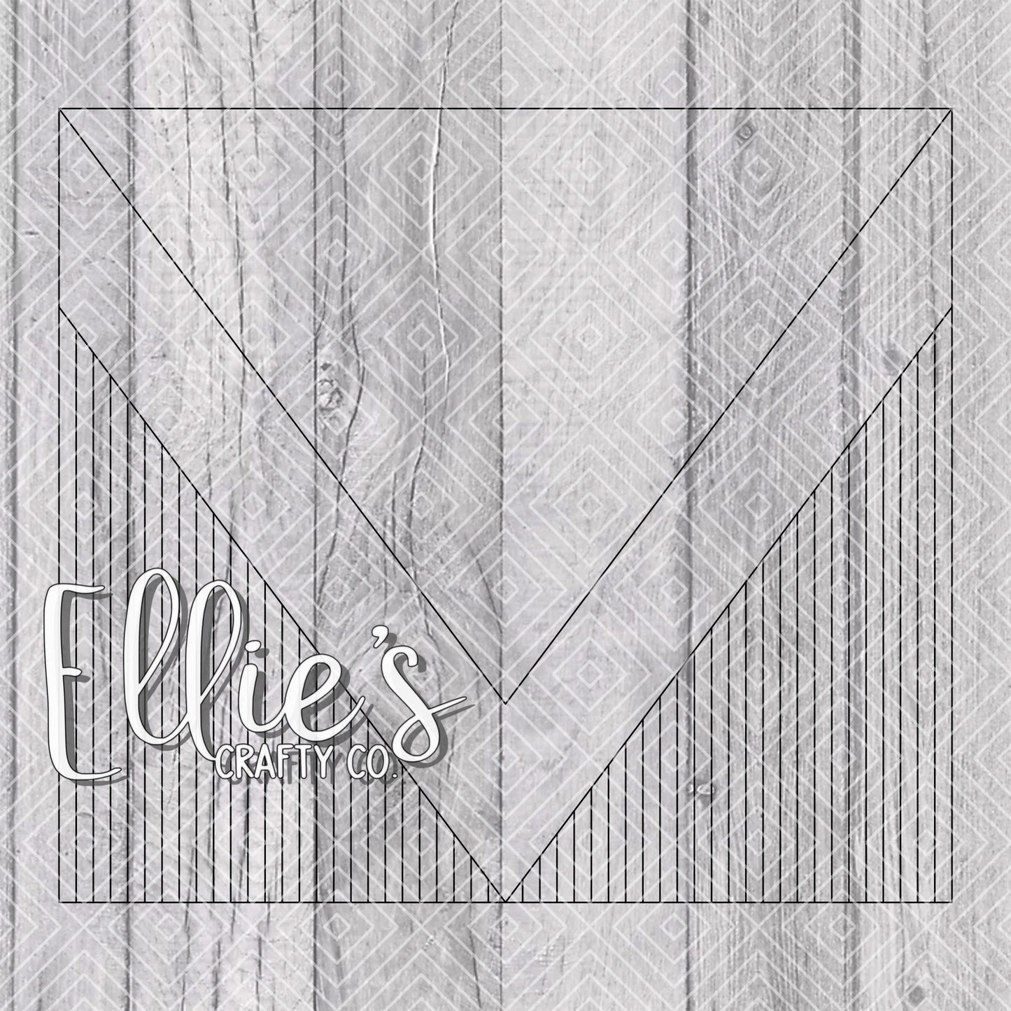 Striped VSplit Template for Straight Tumblers