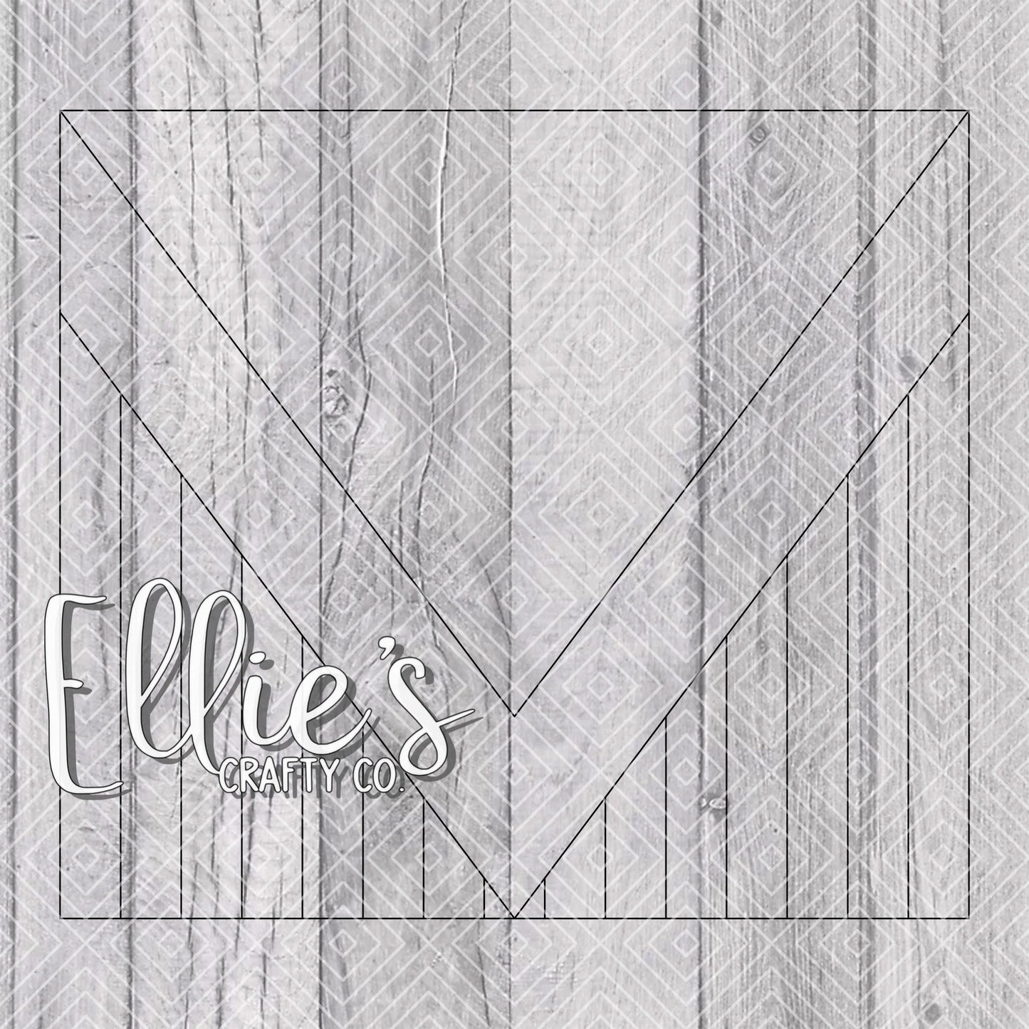 Striped VSplit Template for Straight Tumblers