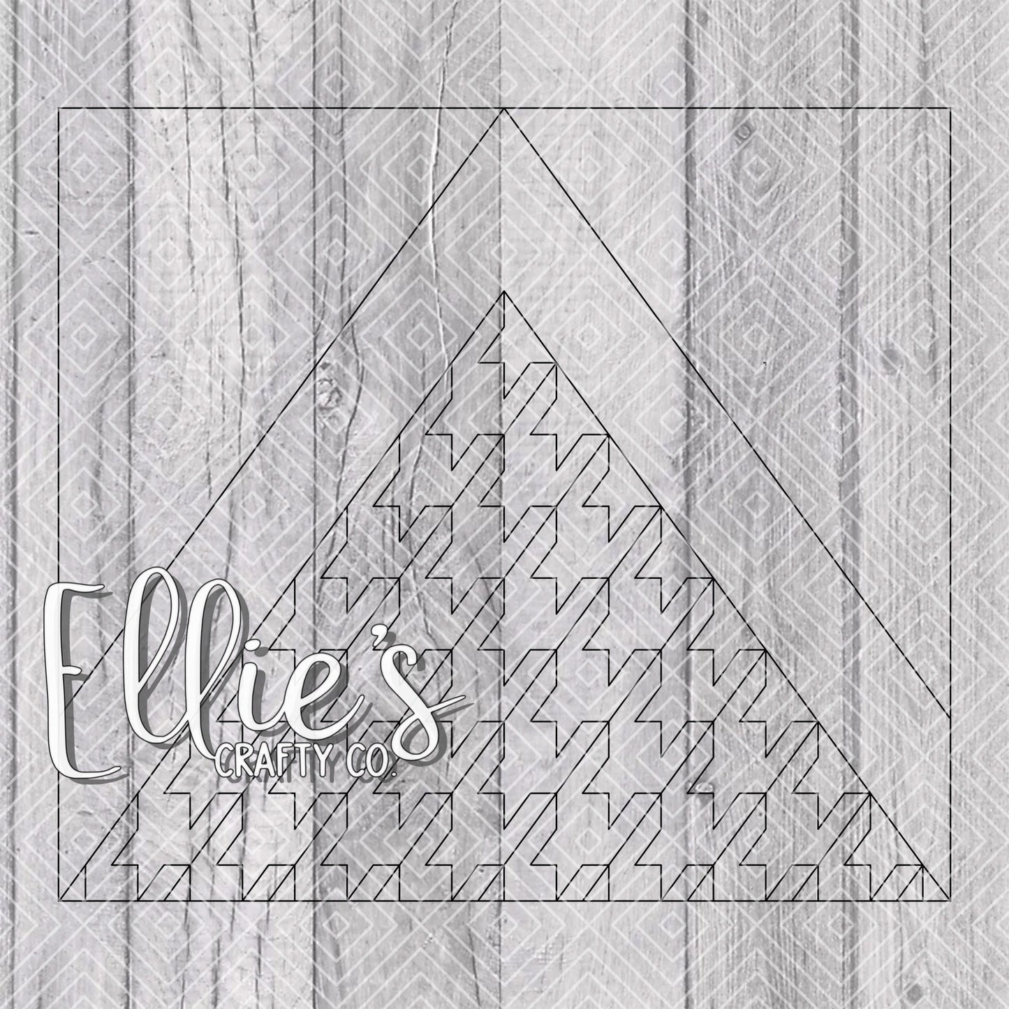 Houndstooth Template for Straight Tumblers