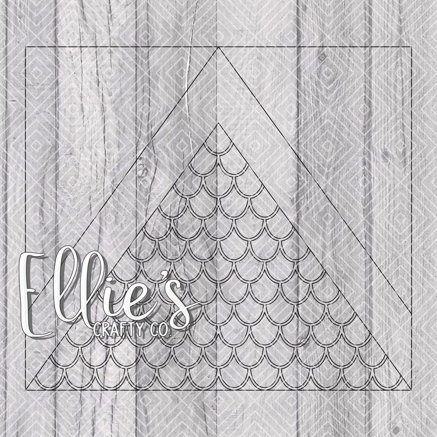 Mermaid V Split Template for Straight Tumblers